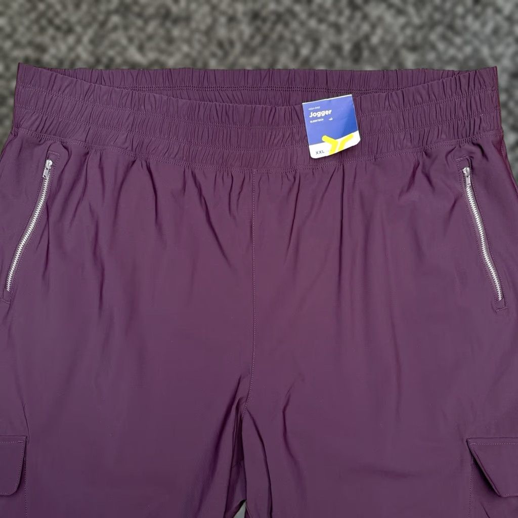 Old Navy Old Navy Cargo Pants Tall 2XL Burgundy Zip Pockets Stretch Sleektech Tapered Casual Women Men? Size 40" / US 18 - 1 Thumbnail