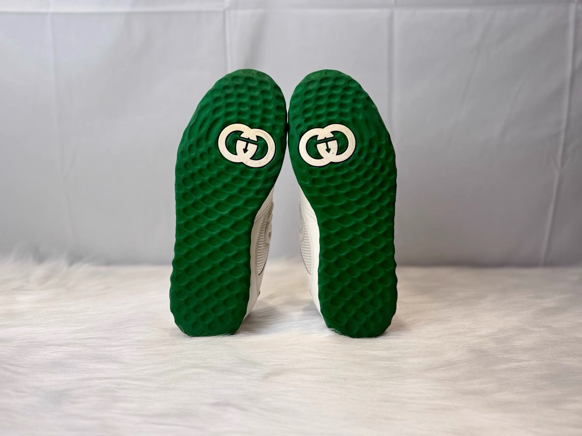 Gucci GUCCI MAC80 Low-Top White Green Worn-Effect Shoes K36 Size US 8 / EU 41 - 4 Thumbnail