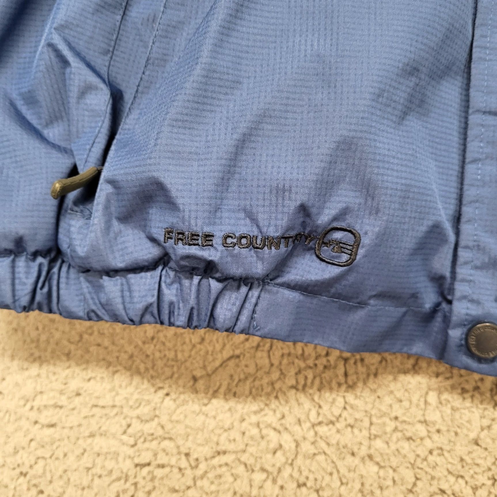 Free Country Free Country Windbreaker Coat Mens Large Blue Zip Hood Water Resistant Jacket/Coat Size US L / EU 52-54 / 3 - 6 Thumbnail