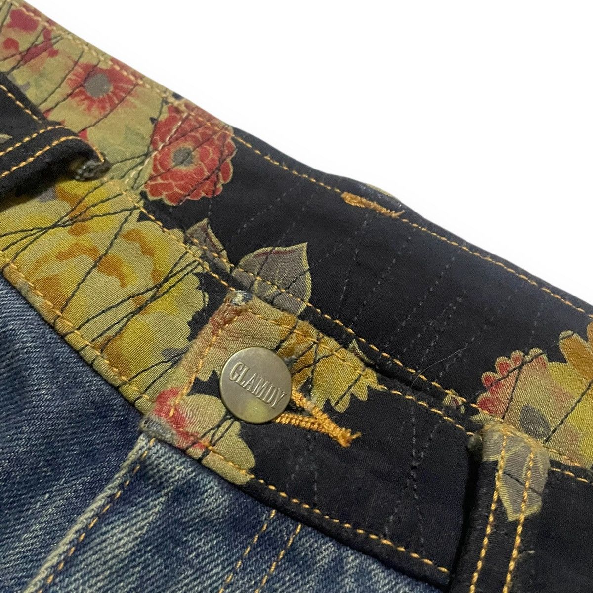 If Six Was Nine ORIGINAL FLARE JAPAN GLAMDY RECONSTRUCTED SPLIT (31x29) Size US 31 - 4 Thumbnail