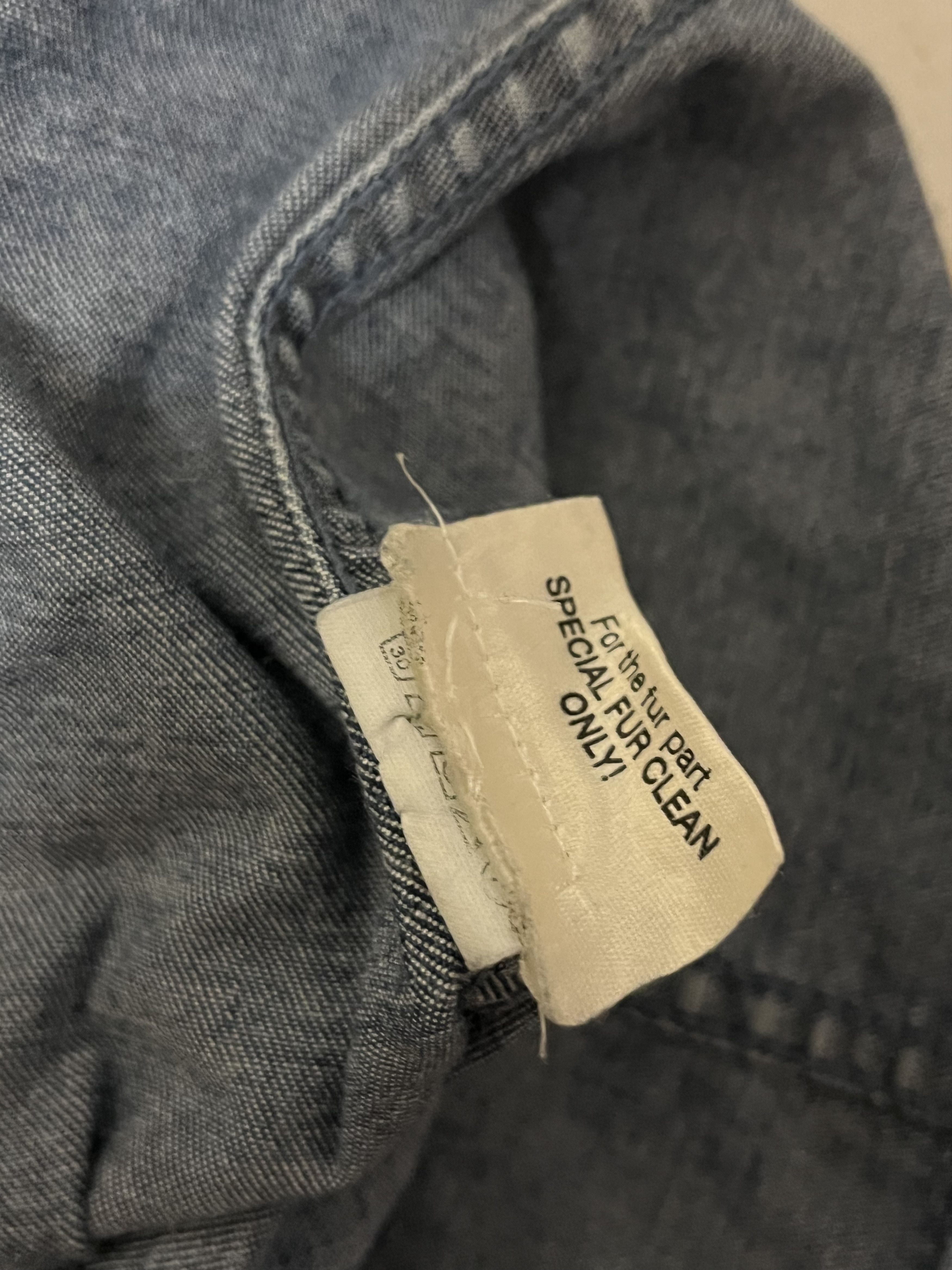 If Six Was Nine × Japanese Brand If Six Was Nine Style Real Fur Hoodie Denim Jacket Size US S / EU 44-46 / 1 - 5 Thumbnail