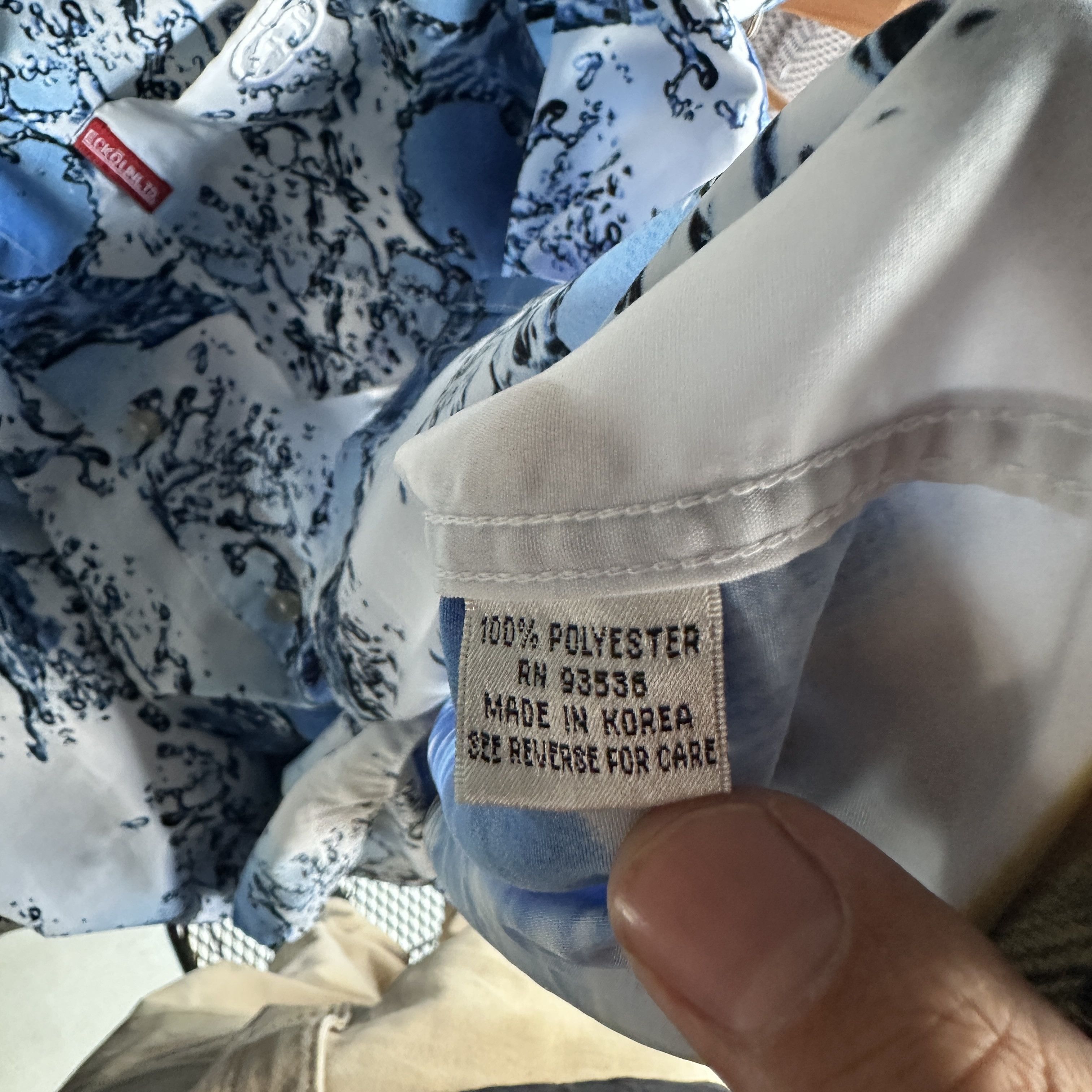 Ecko Unltd. Vtg Ecko Unltd Button Up Shirt Y2K Water Ecko Summer 2000 Size US L / EU 52-54 / 3 - 13 Thumbnail