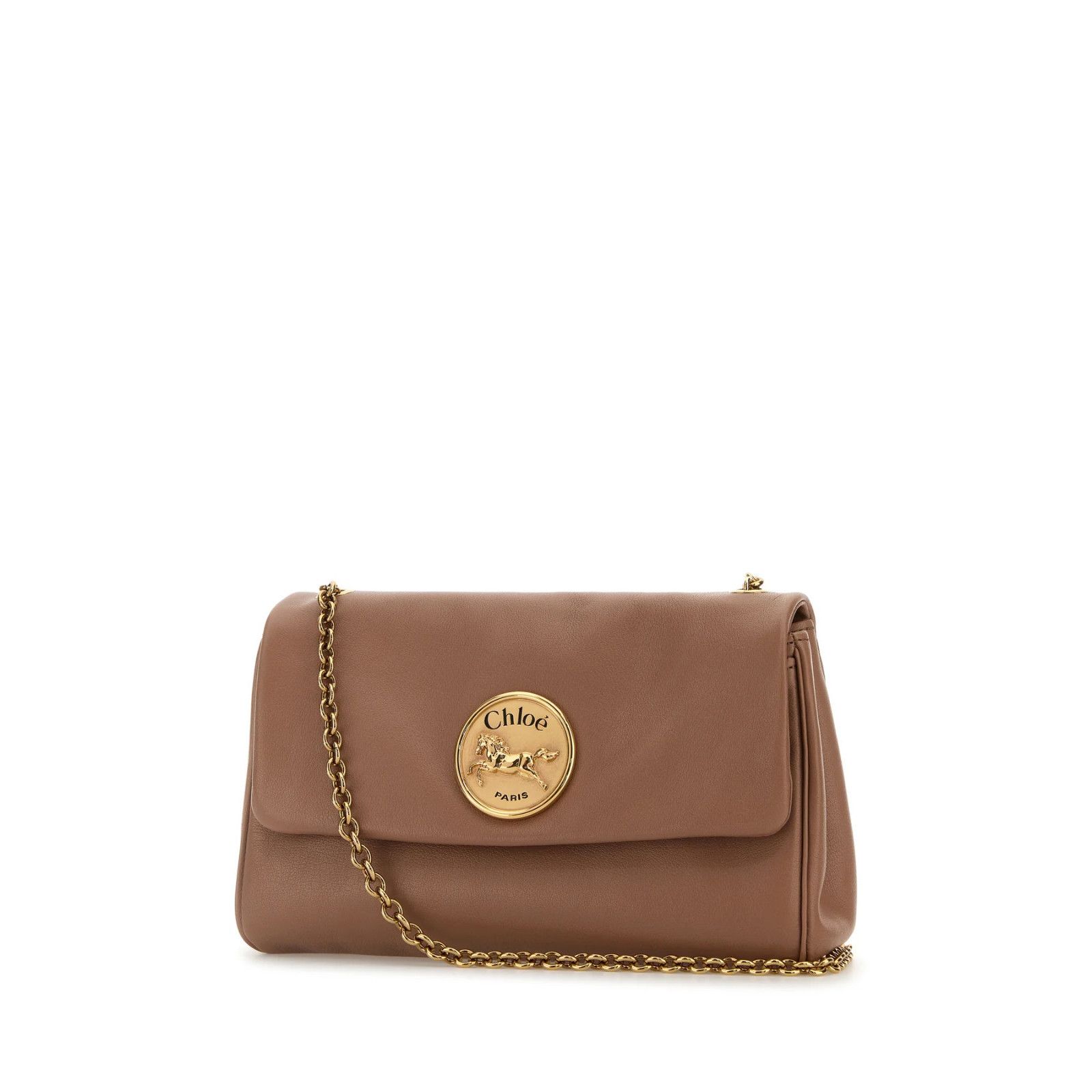Chloe Chloe Medium Heritage Beige Leather Shoulder Bag New & Authe Size ONE SIZE - 2 Thumbnail