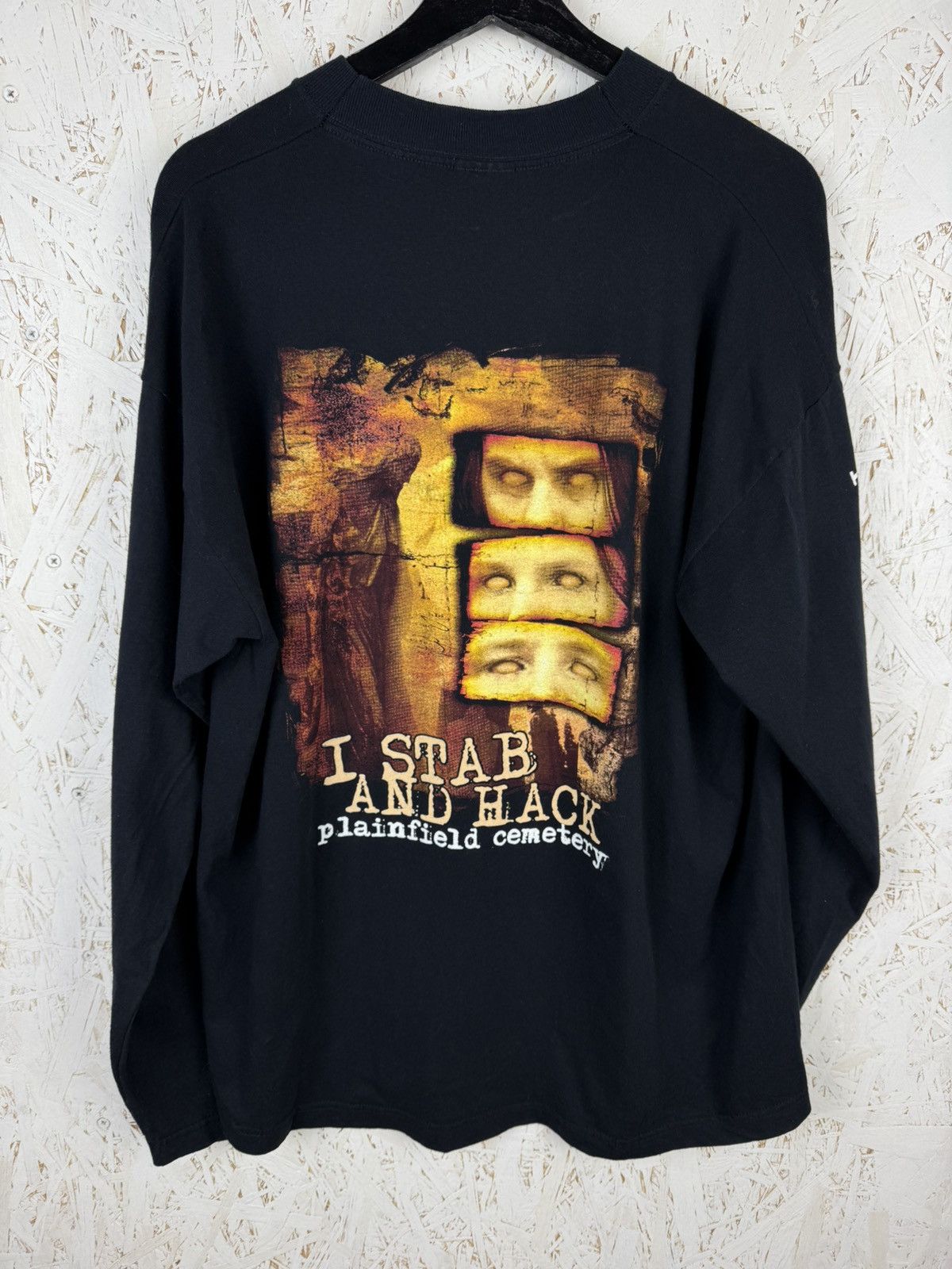 Band Tees Deranged Plainfield Cemetery 2002 Death Metal Long Sleeve XL Size US XL / EU 56 / 4 - 6 Thumbnail