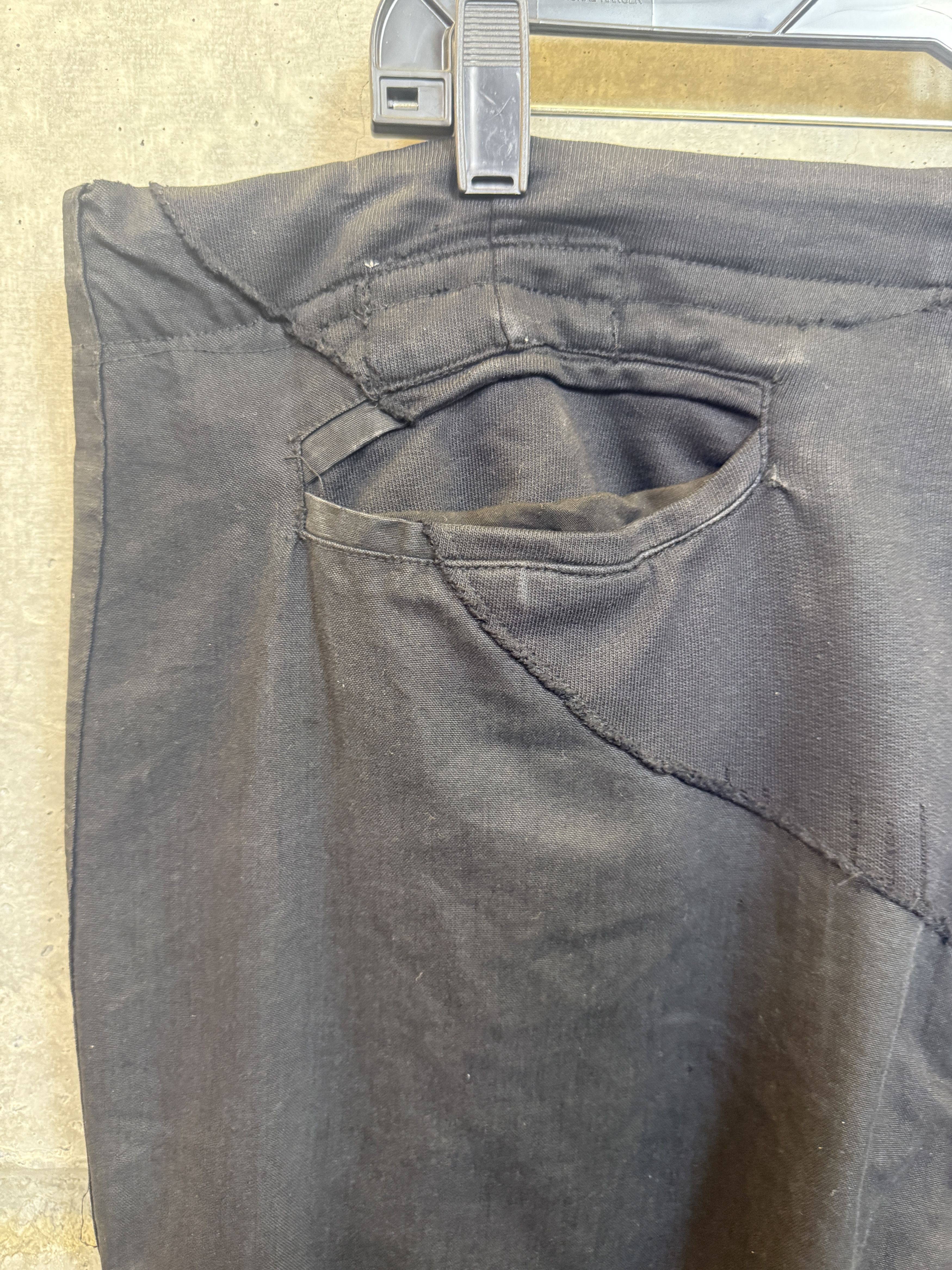 Greg Lauren Greg Lauren Black Fleece/Tent Slim Cargo Lounge Pant Size US 36 / EU 52 - 4 Thumbnail