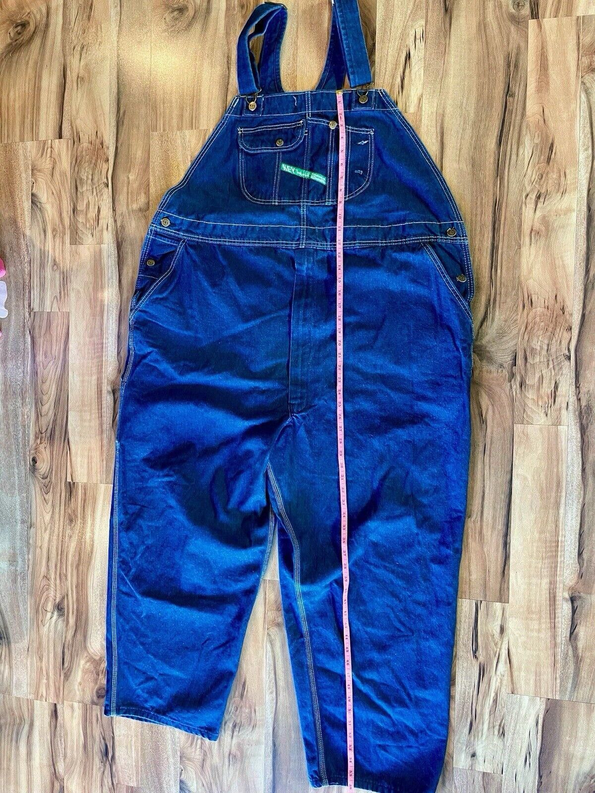 Other Key “ Imperial” Aristocrat Overalls Denim Sz W56xL30 (A1) Size US 32 / EU 48 - 5 Thumbnail