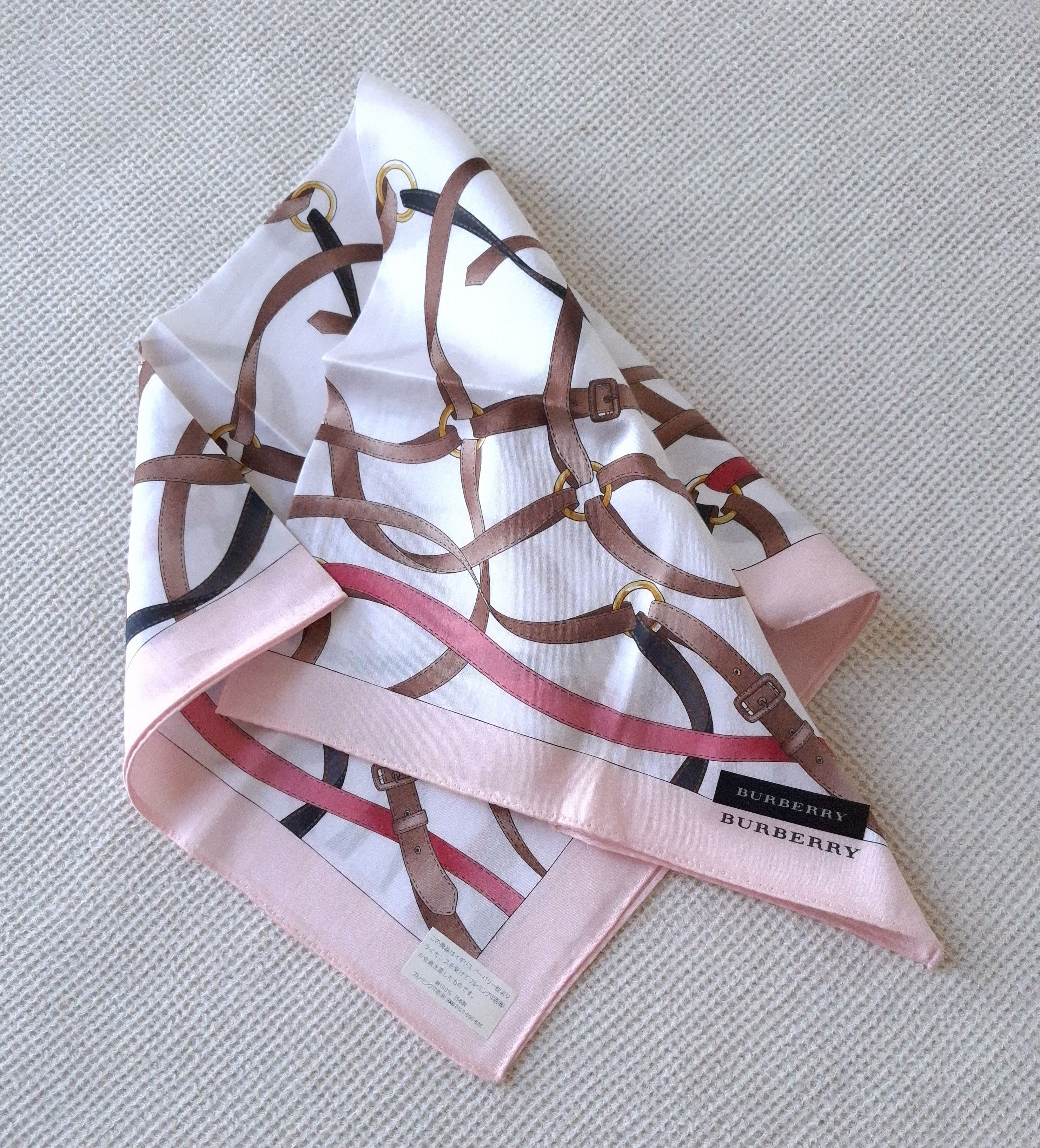 Burberry × Vintage NEW Vintage Burberry Bandana/Handkerchief/scarf Japan Size ONE SIZE - 5 Thumbnail