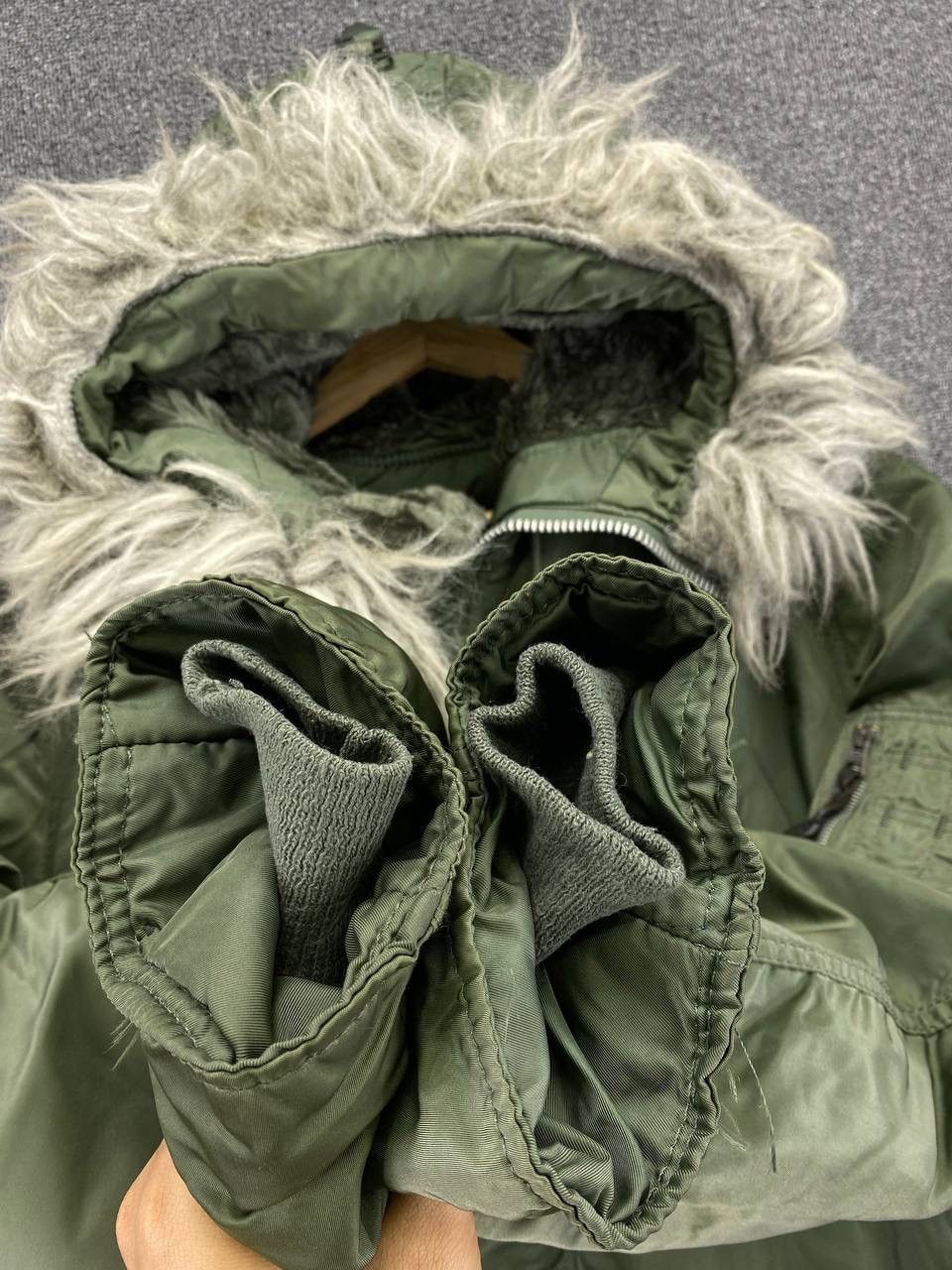Alpha Industries Vintage 90s Alpha Industries N 3B Made in USA winter jacket Size US M / EU 48-50 / 2 - 11 Thumbnail