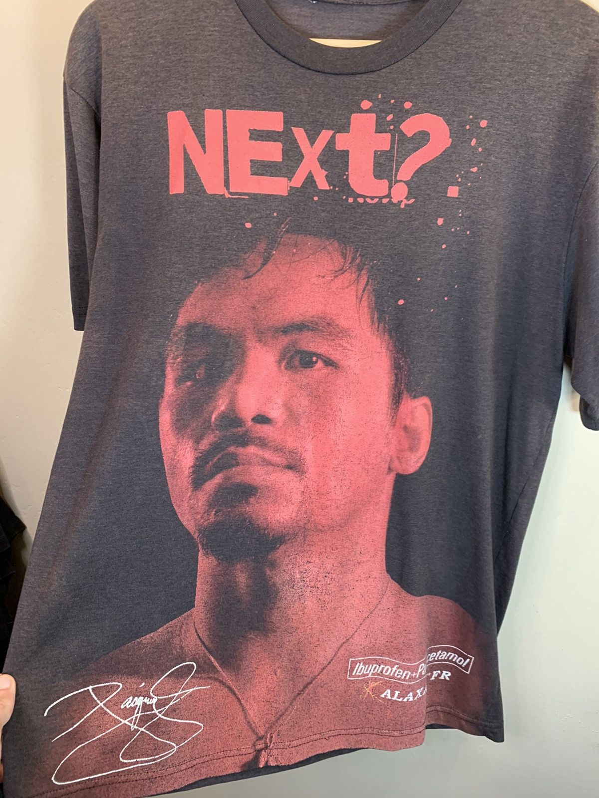 Vintage RARE Vintage Manny Pacquiao Boxing Promo Ibuprofen AOP Shirt Size US L / EU 52-54 / 3 - 3 Thumbnail