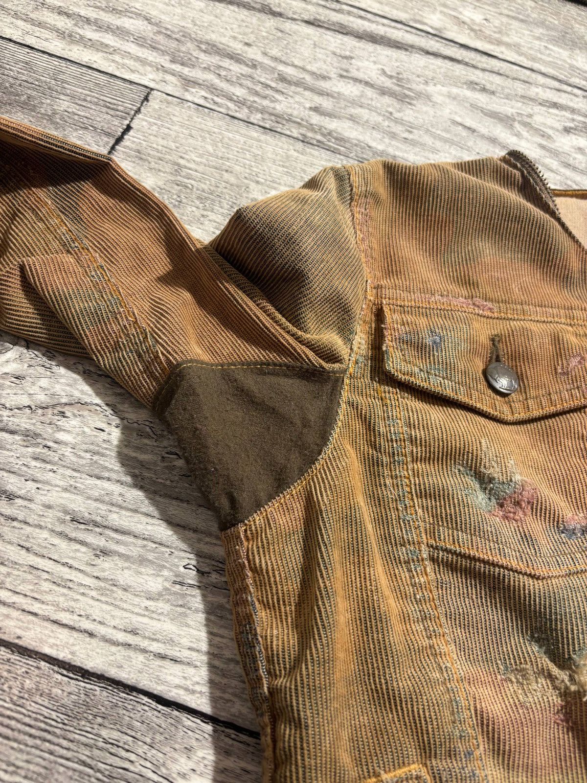 Le Grande Bleu (L.G.B.) L.G.B. Maniac Corp Corduroy camouflage velvet denim jacket Size US S / EU 44-46 / 1 - 9 Thumbnail