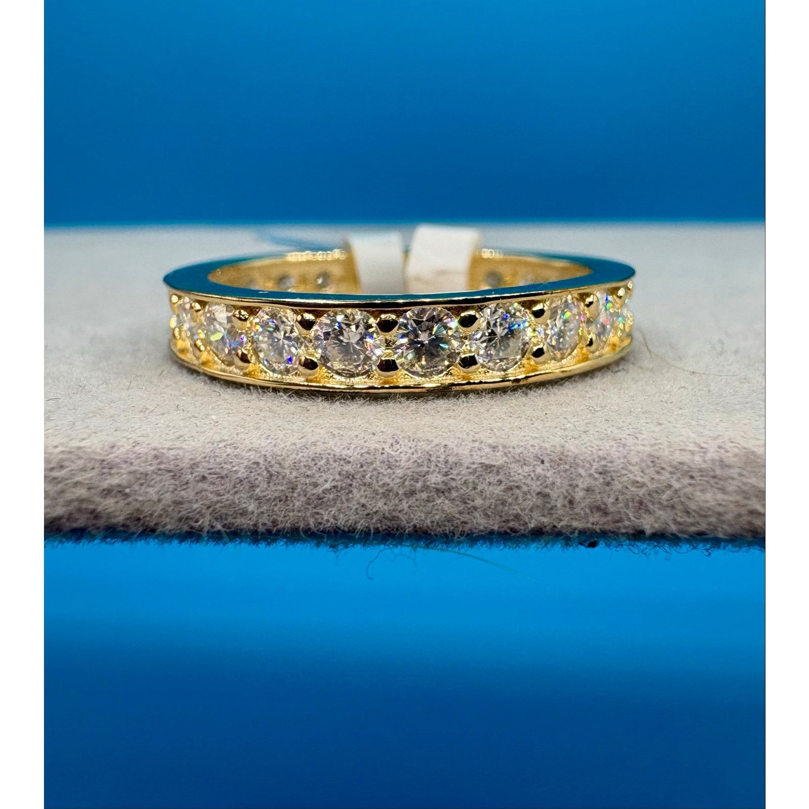 Jewelry NWT Stunning Men's 3CTW Moissanite Eternity Band - Size 8.25 Size ONE SIZE - 6 Thumbnail