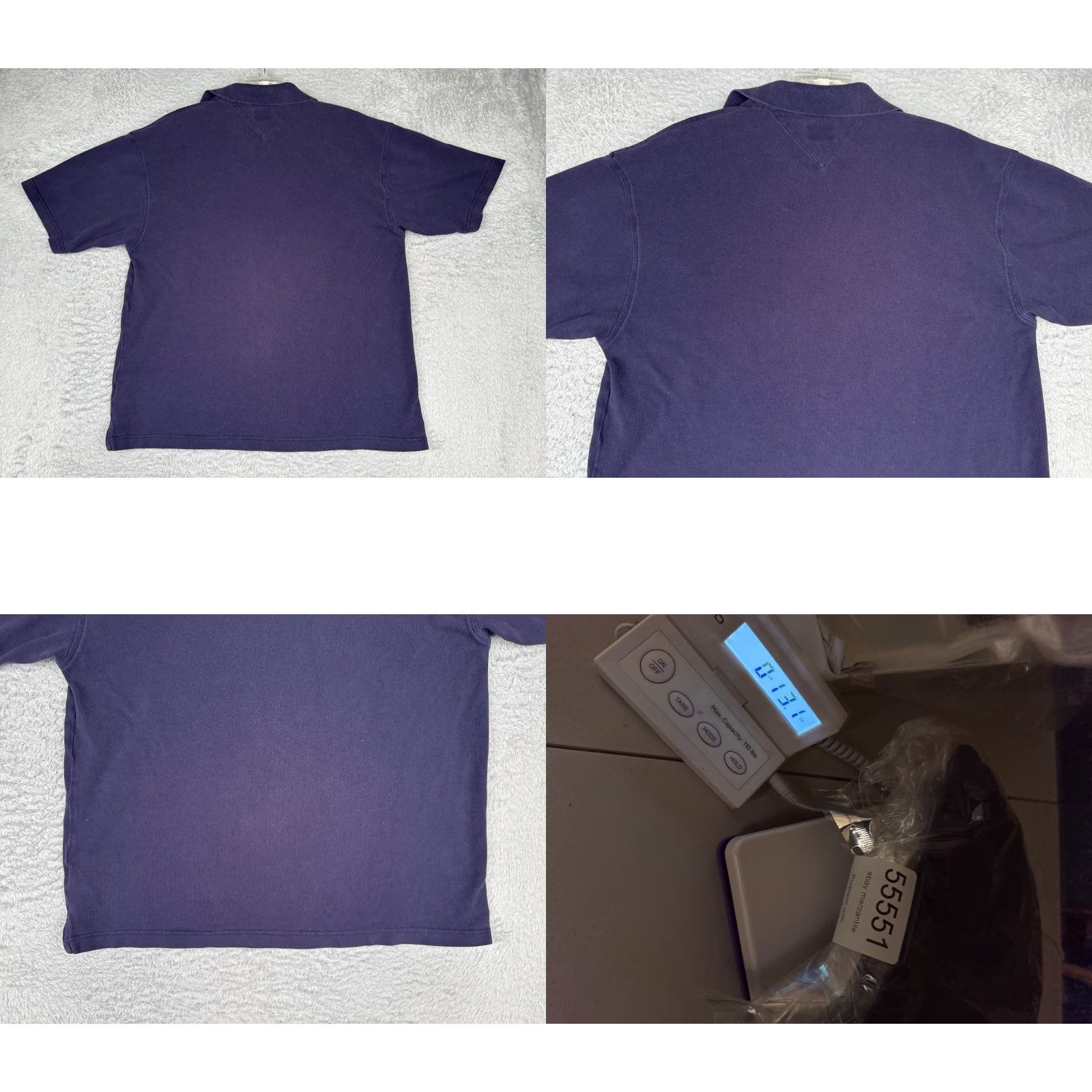 Tommy Hilfiger Tommy Hilfiger Polo Shirt Men XL Blue Short Sleeve Cotton Slim Fit Bag Pocket Buttoned Collar Shirt Size US XL / EU 56 / 4 - 9 Thumbnail