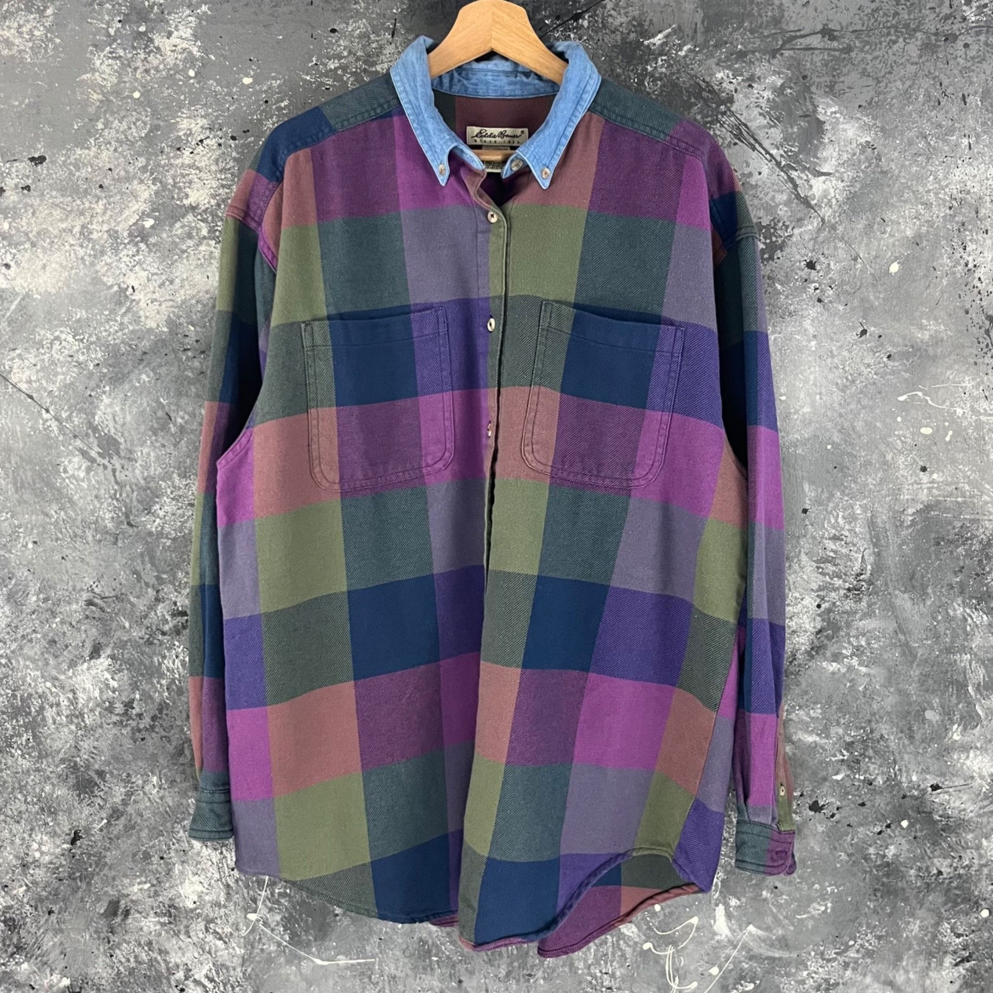 Eddie Bauer × Vintage Vintage 90’e Eddie Bauer button shirt Size US L / EU 52-54 / 3 - 1 Thumbnail