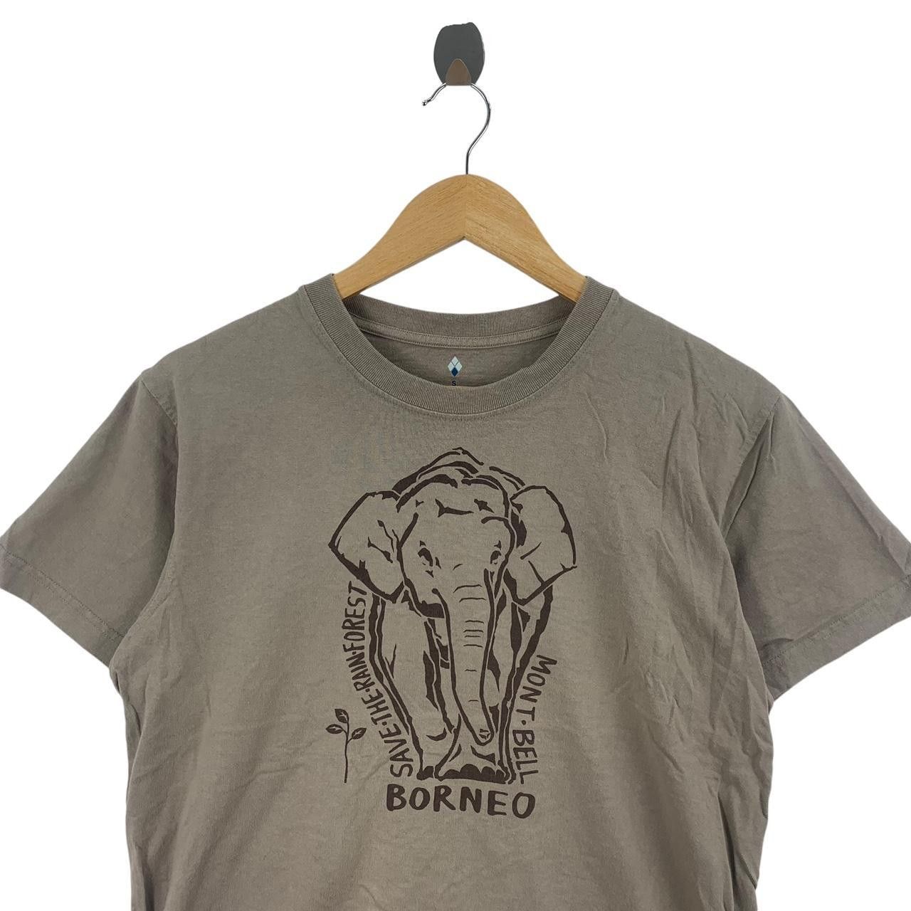 Montbell MONTBELL BORNEO ELEPHANT Save The Rainforest Tee Shirt Size US S / EU 44-46 / 1 - 2 Thumbnail