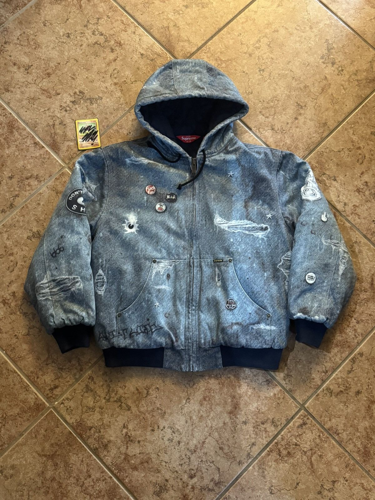 Supreme FW24 Supreme HJR Trompe l'eoil Work Jacket | Grailed