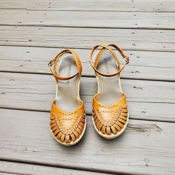 Vintage Vintage 90s y2k Bratz Whiskey Brown Faux Vegan Leather Wedge Size US 8 / IT 38 - 4 Thumbnail