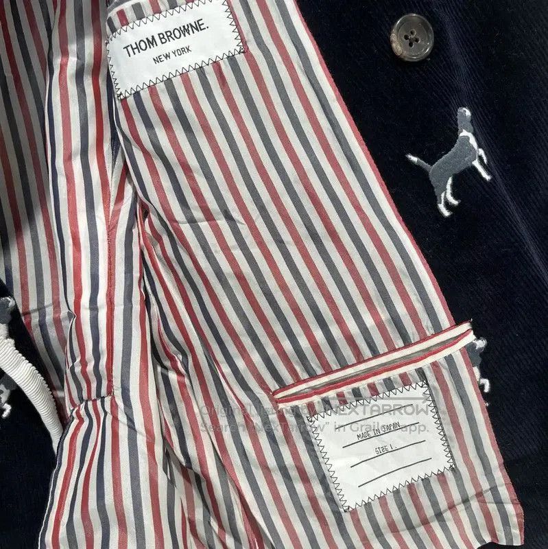 Thom Browne Thom Browne Multicolor Men's Blazer with Dog Print . Size US M / EU 48-50 / 2 - 6 Thumbnail