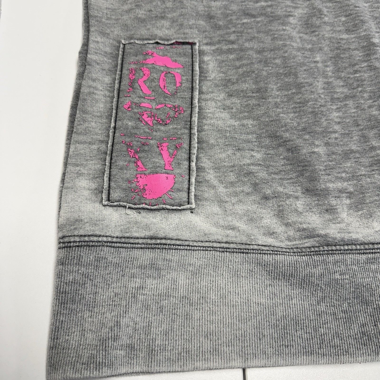 Vintage Roxy Hoodie Sweatshirt Thin Full Zip Gray Womens Large Size L / US 10 / IT 46 - 10 Thumbnail