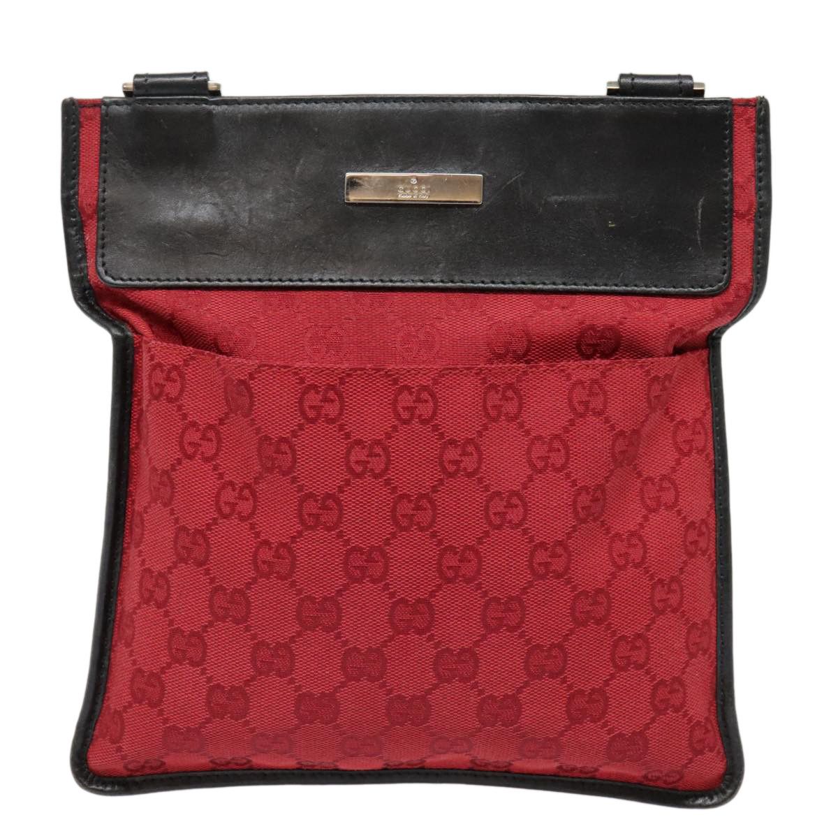 Gucci Red Canvas Shoulder Bag (Pre-Owned) Size ONE SIZE - 1 Thumbnail