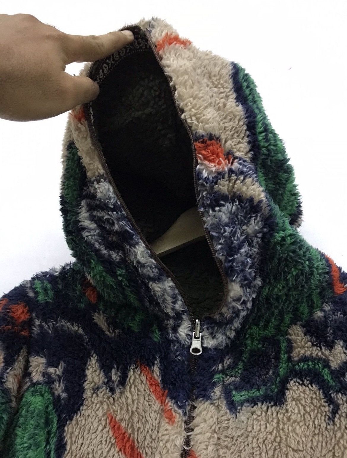 Japanese Brand × Vintage Crazy 1of1 Vintage Japanese Allover print Reversible Fleece Size US L / EU 52-54 / 3 - 4 Thumbnail