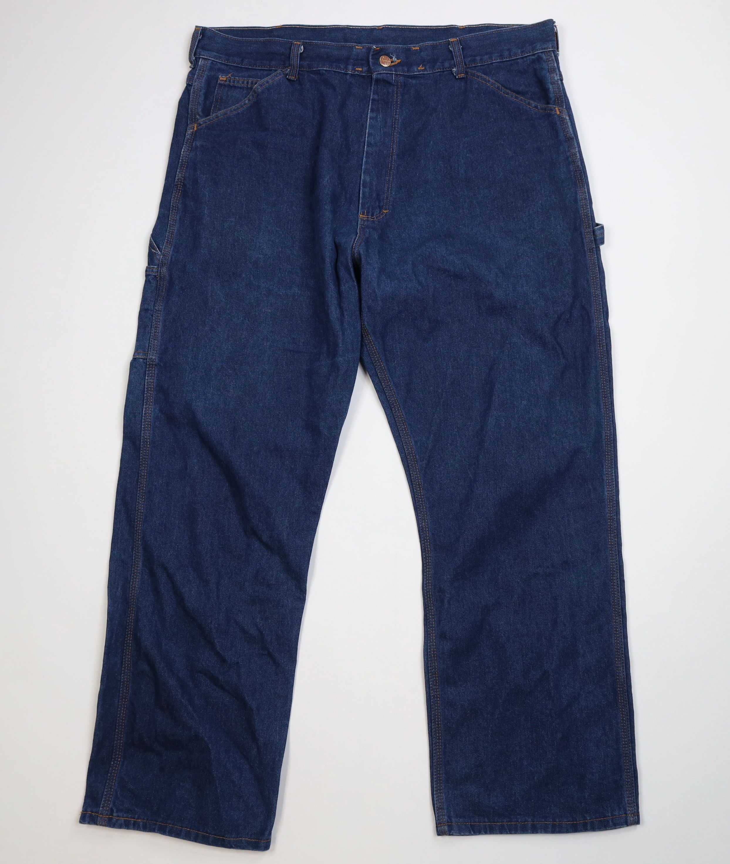 Vintage Vintage 90s Streetwear Wide Leg Dungaree Denim Jeans USA Size US 40 / EU 56 - 1 Thumbnail