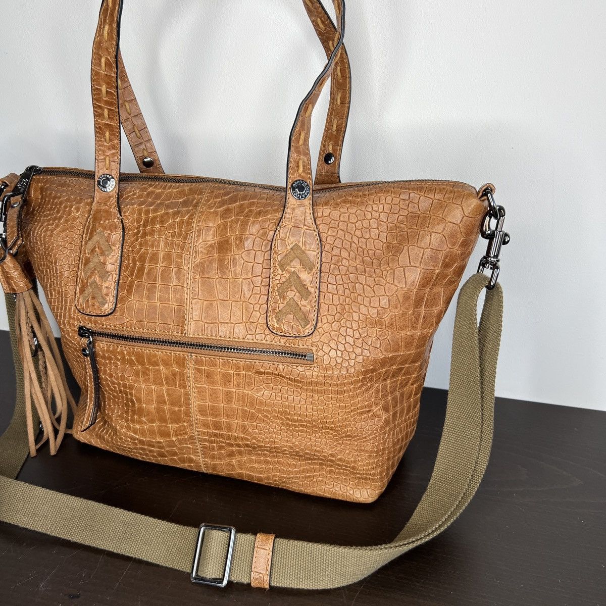 Vintage George Gina Lucy GGL Leather Brown Crossbody Bag Vintage Size ONE SIZE - 3 Thumbnail