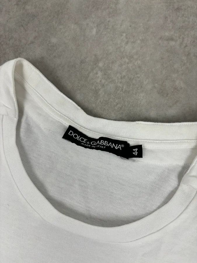 Dolce & Gabbana Dolce & Gabbana White Short Sleeves Logo T-Shirt Size XS / US 0-2 / IT 36-38 - 7 Thumbnail