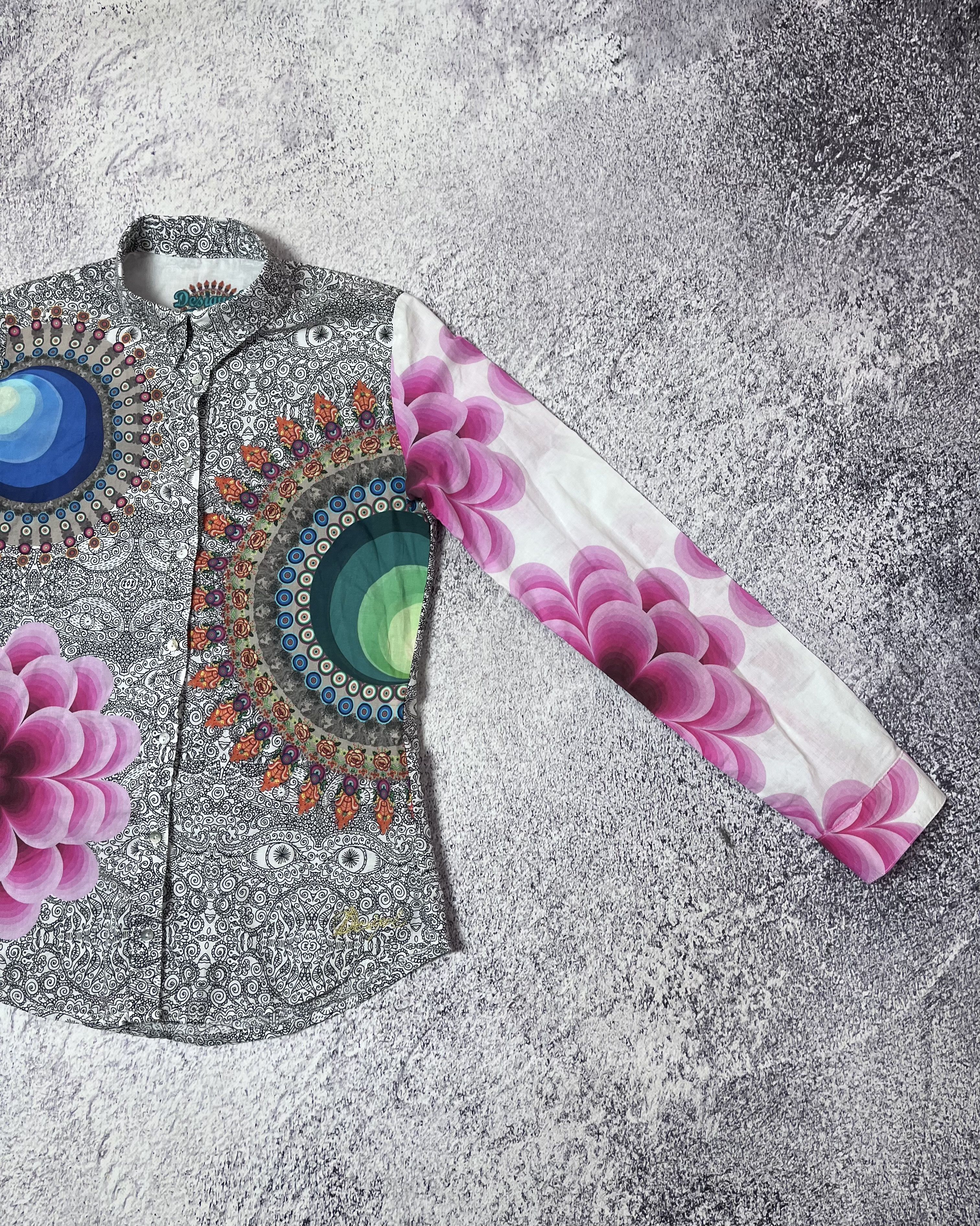 Desigual × Japanese Brand Women Button-down shirt Desigual size M flover and fauna Size M / US 6-8 / IT 42-44 - 4 Thumbnail