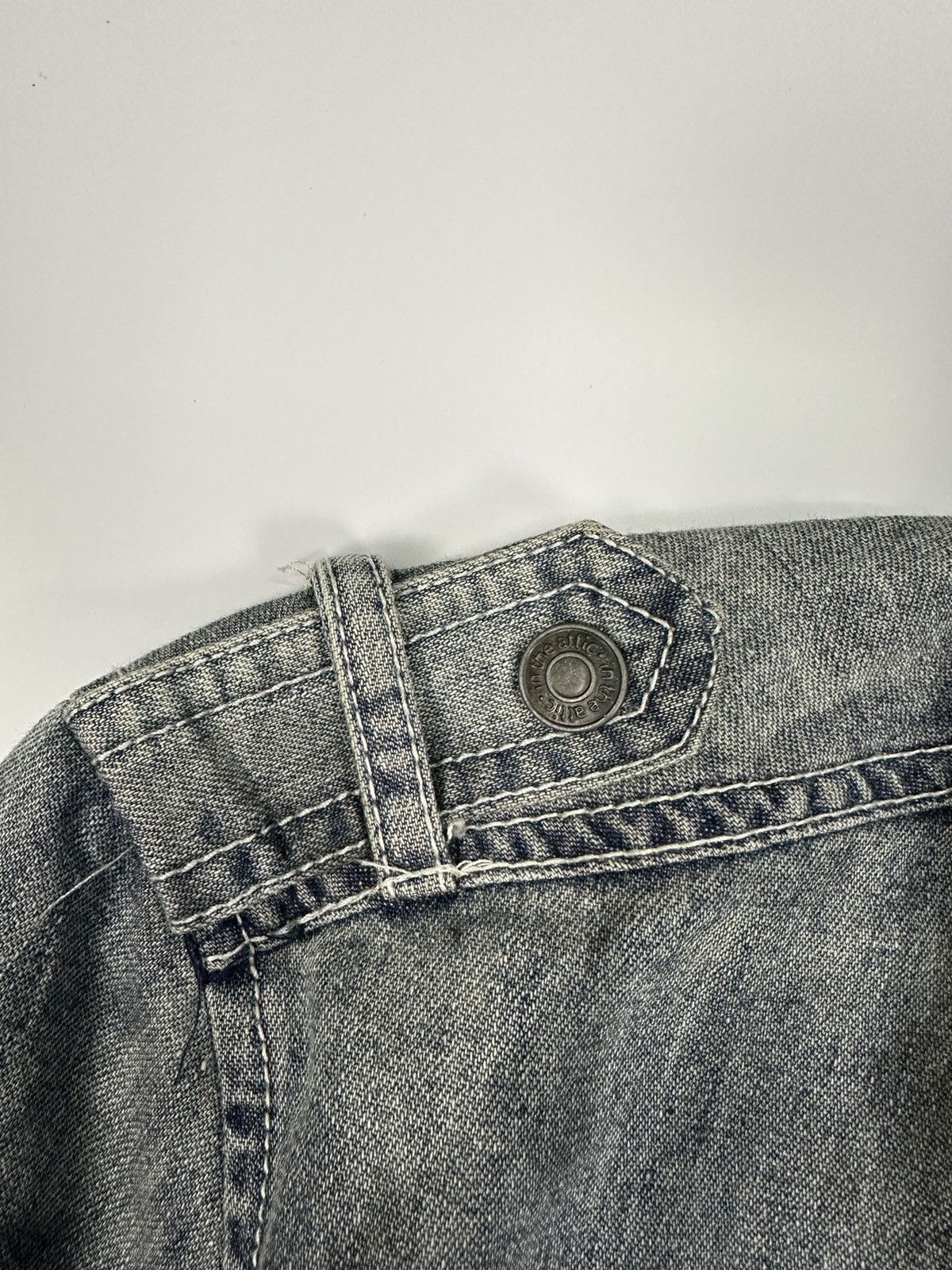 In The Attic In The Attic Punk Style Rider 3Q Denim Shirt A651 Size M / US 6-8 / IT 42-44 - 4 Thumbnail