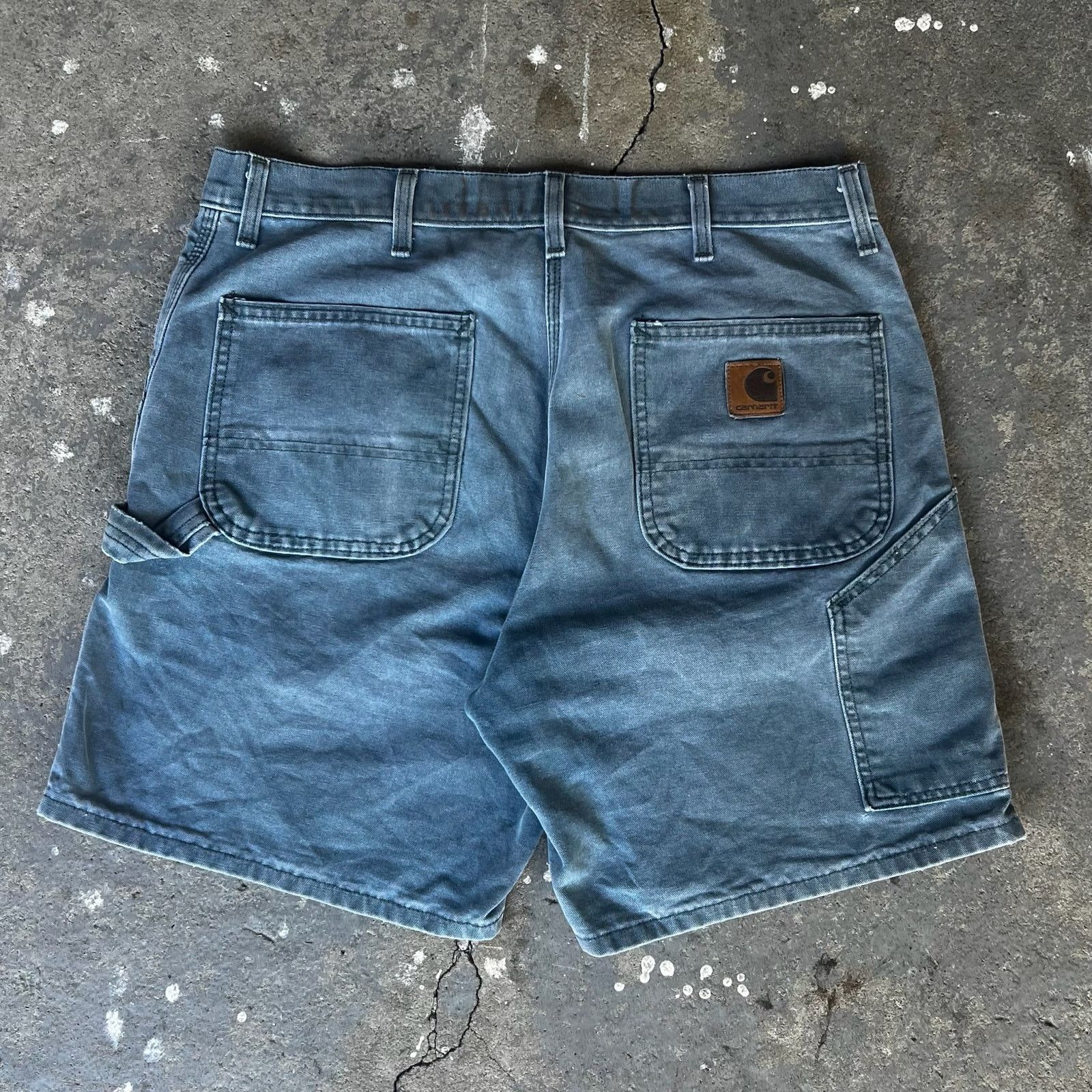 Carhartt B24 HTG green work wear carpenter shorts