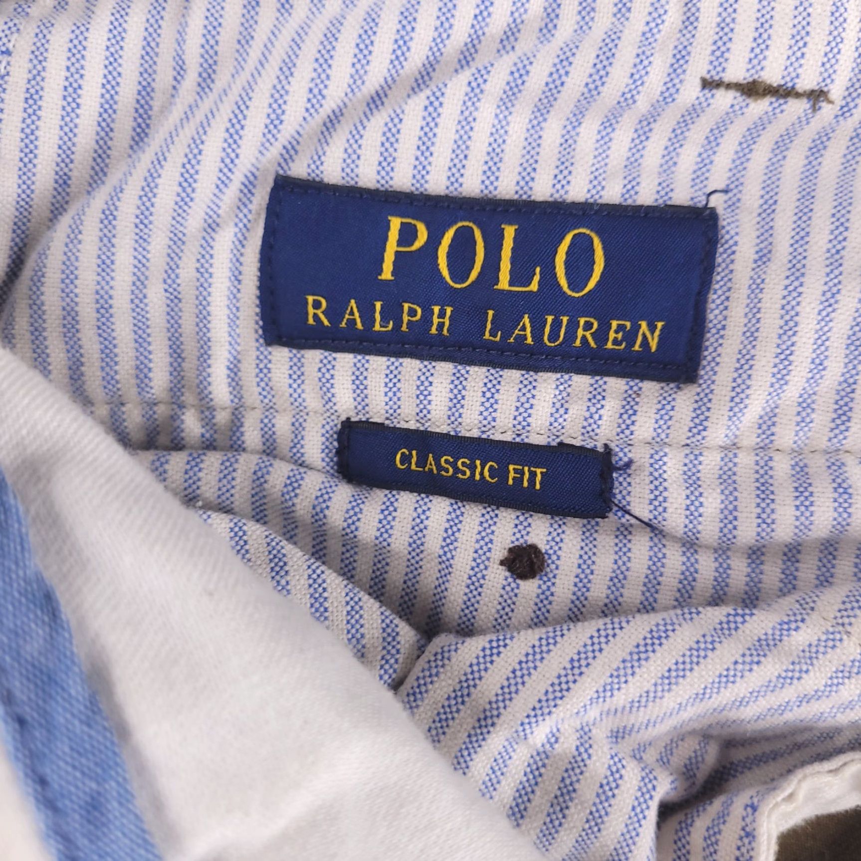 Polo Ralph Lauren Polo Ralph Lauren Pants Mens 36x31 Beige Cotton Straight Chino Casual Regular Fit Size US M / EU 48-50 / 2 - 3 Thumbnail