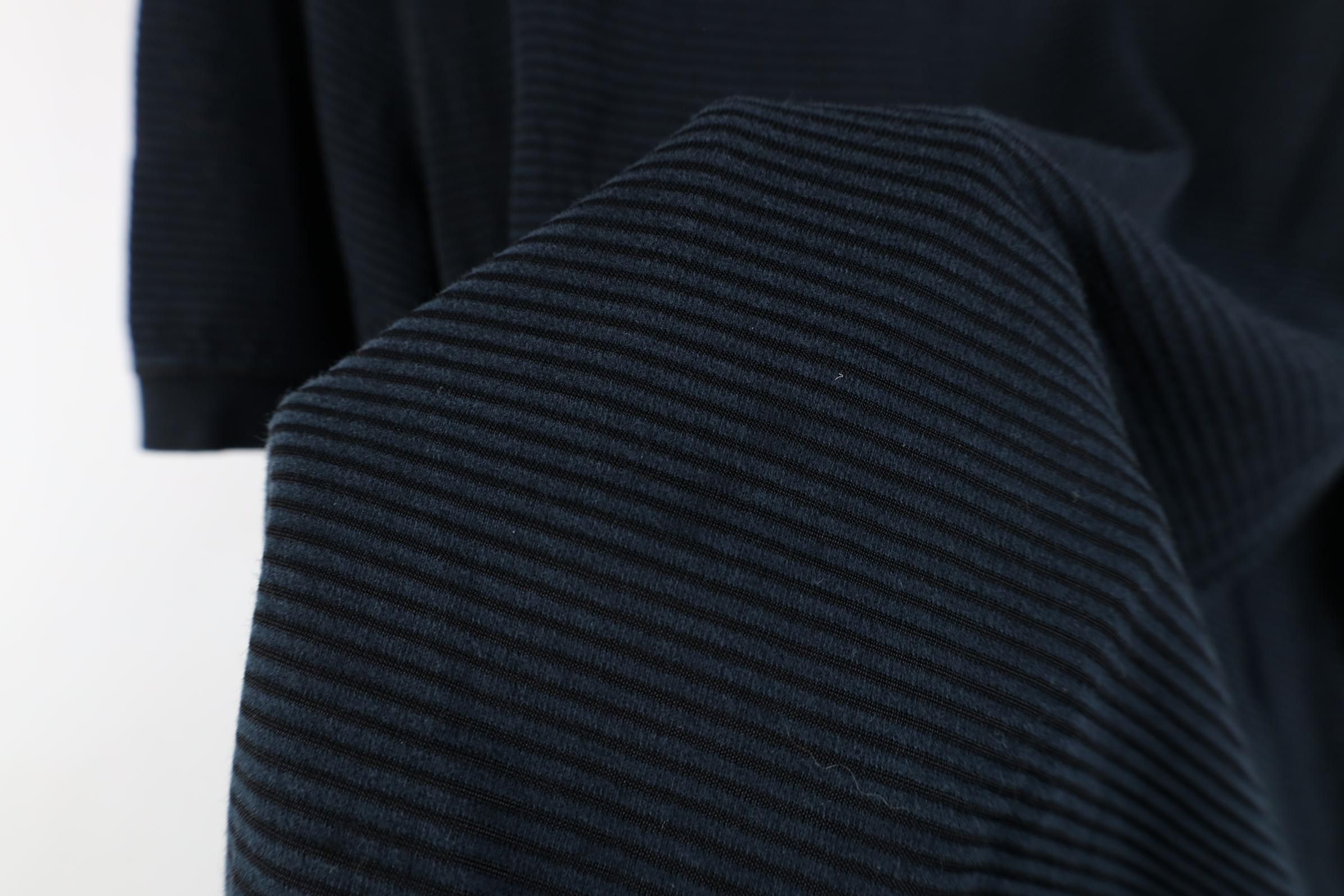 Vintage Vintage 90s Streetwear Ribbed Knit Ringer T-Shirt Black Size US M / EU 48-50 / 2 - 5 Thumbnail