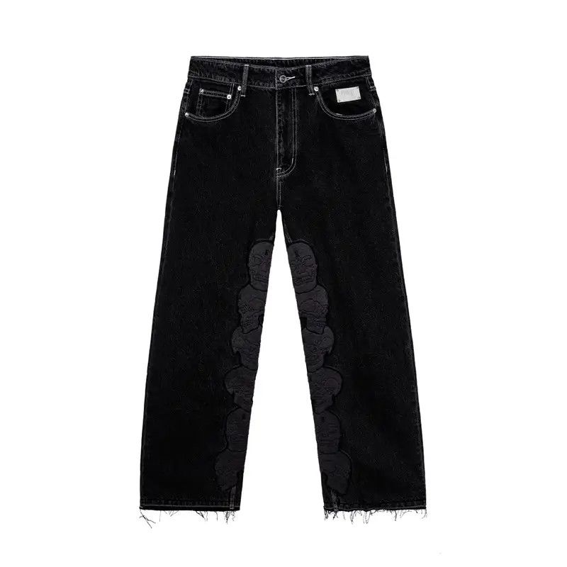 Revenge skull patch Denim Pants