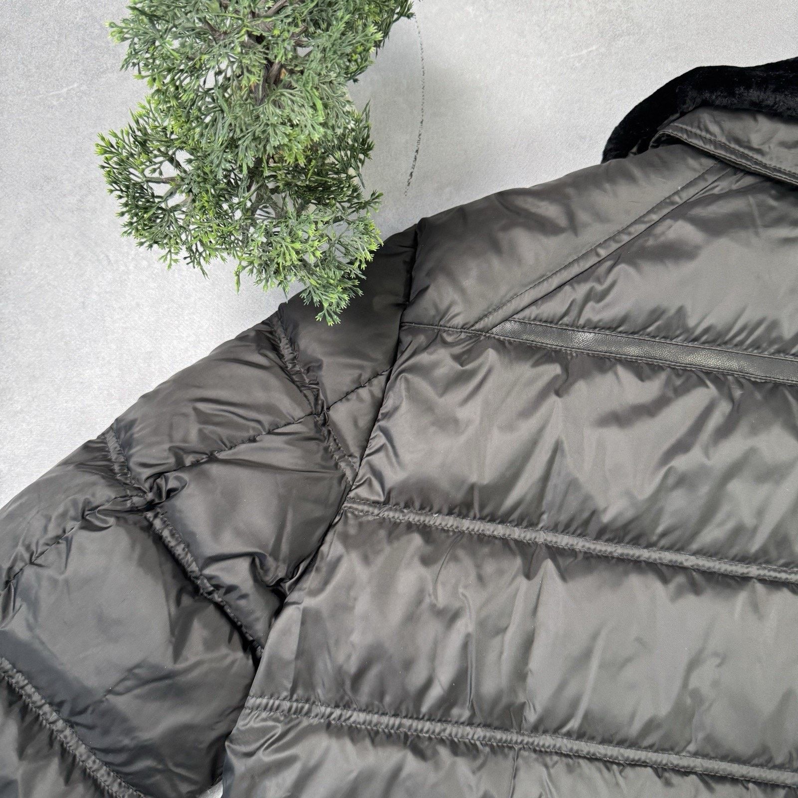 Stefano Ricci Stefano Ricci Men Down Jacket Bkack Nylon Fur Collar 58 Size US XL / EU 56 / 4 - 13 Thumbnail