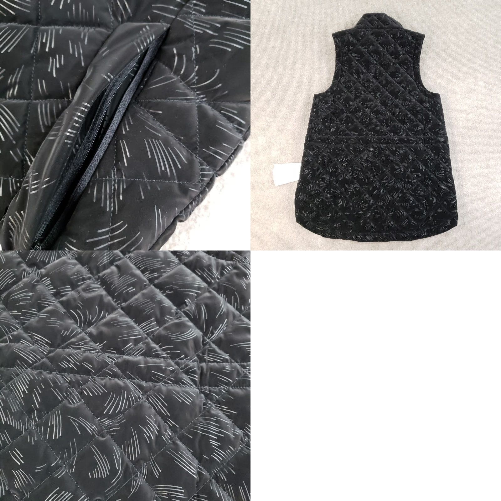 Athleta Athleta Vest Womens Small Black Full Zip Quilted Whisper Featherless Velvet Vest NWT Size S / US 4 / IT 40 - 10 Thumbnail