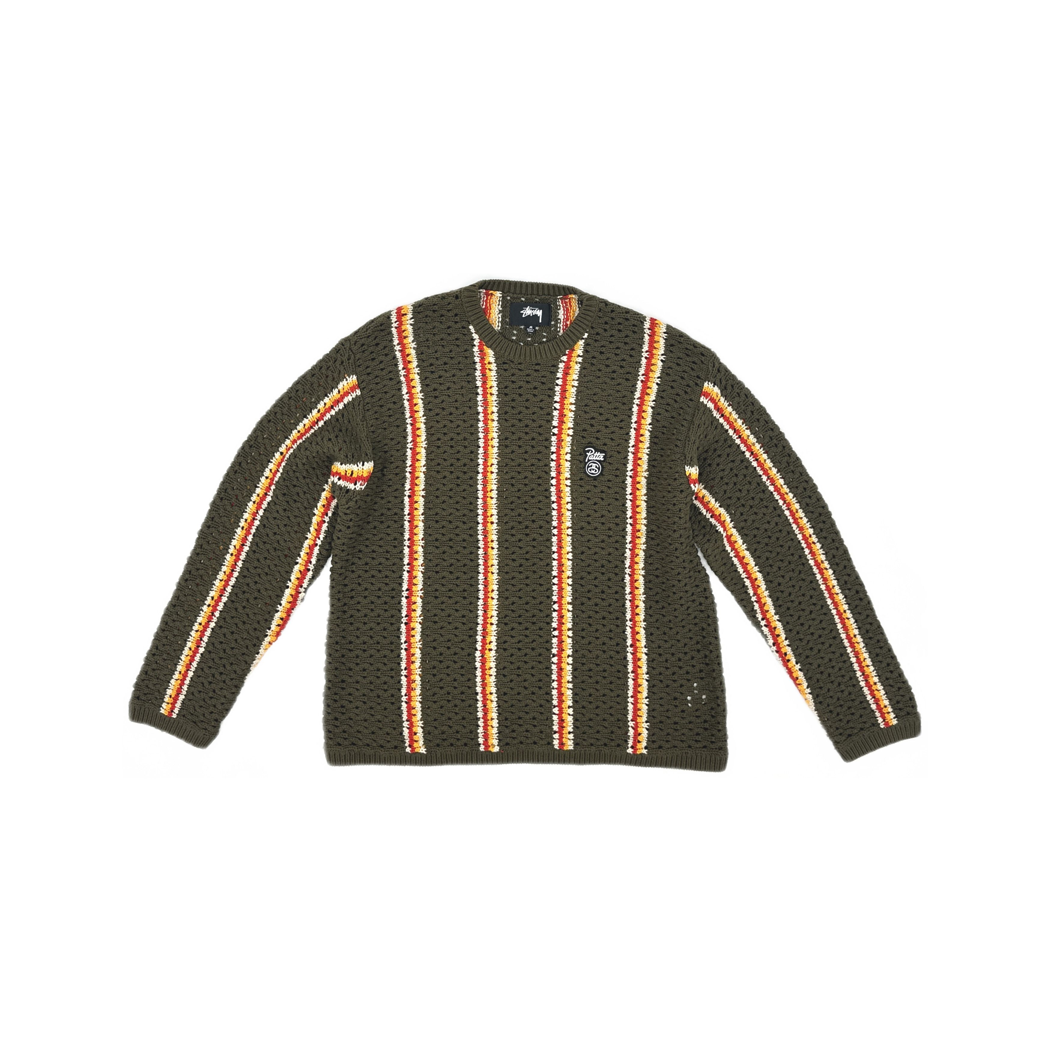 Stussy Stussy x Patta Striped Knit Sweater Size M Size US M / EU 48-50 / 2 - 1 Thumbnail