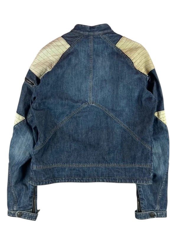 Just Cavalli Just Cavalli Paneled Denim Moto Jacket, Italy, c.2000s Size US S / EU 44-46 / 1 - 2 Thumbnail