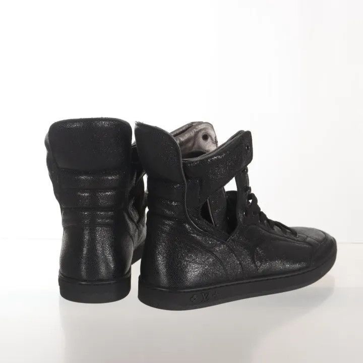 Louis Vuitton Louis Vuitton High-Top Black Sneakers -2508 Size US 5.5 / EU 38 - 3 Thumbnail