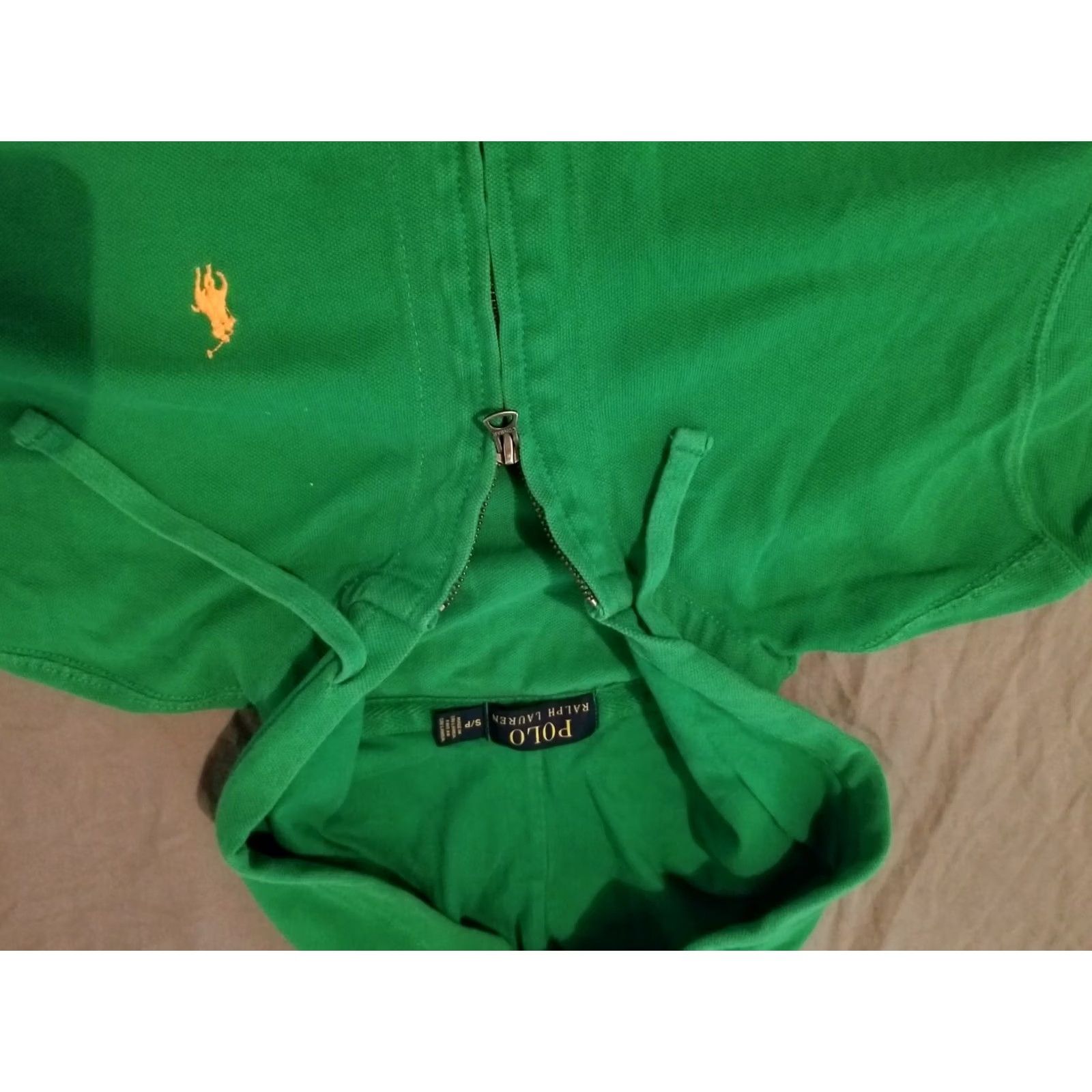 Polo Ralph Lauren VINTAGE Polo Ralph Lauren Jacket Polo Ralph Lauren Shirt Jacket Green Cotton Hooded Womens S Small Size S / US 4 / IT 40 - 2 Thumbnail