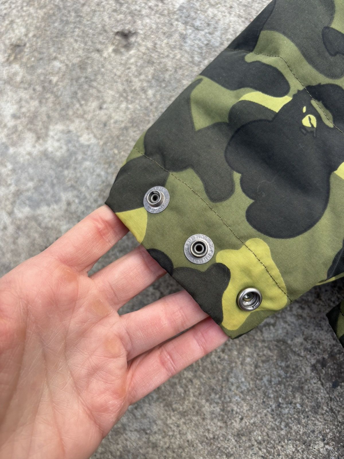 Bape Bape 1st camo down jacket with fawx fur hood Size US XS / EU 42 / 0 - 8 Thumbnail