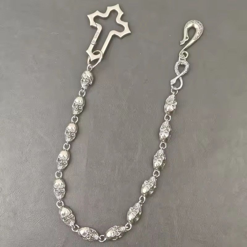 Jewelry Skull Wallet Chain, Y2K Size ONE SIZE - 6 Thumbnail