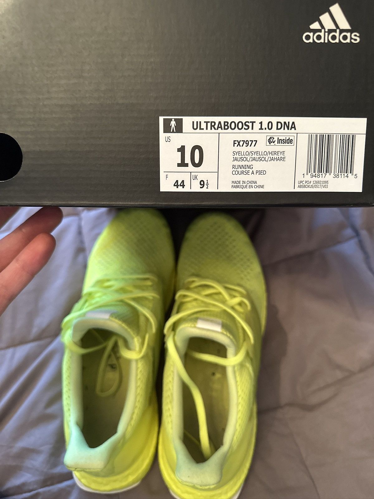 Adidas Adidas Ultra Boost 1.0 DNA neon yellow Size US 10 / EU 43 - 8 Thumbnail