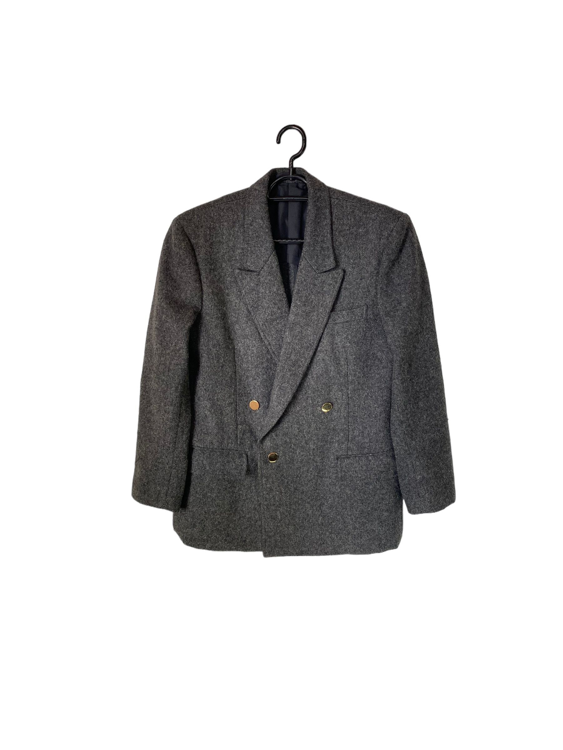 Comme des Garcons × Designer × Vintage 90s Comme des garcons wool double breasted blazer Size 40S - 1 Thumbnail