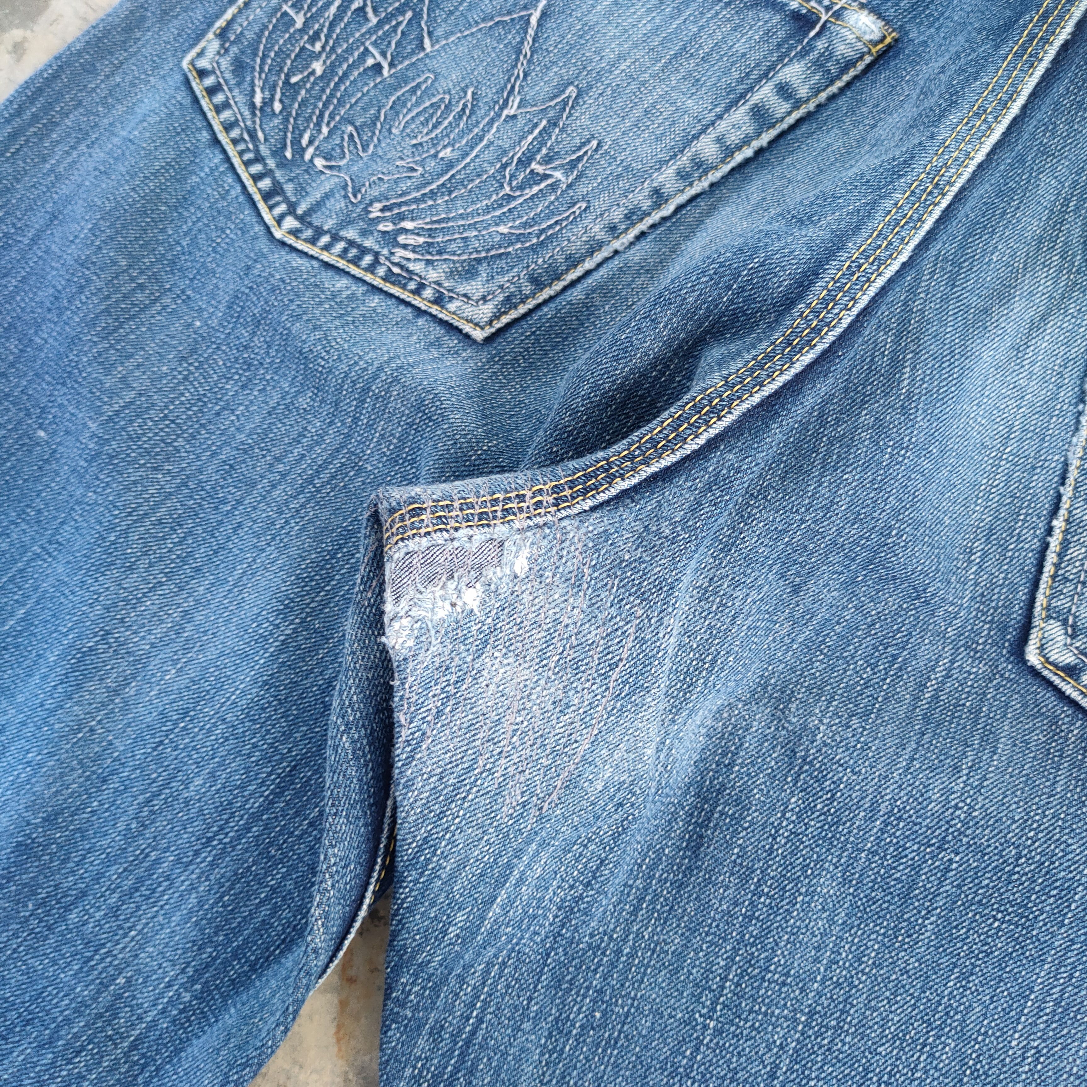 Japanese Brand W33 VINTAGE MAVEN FADED JEANS DENIM PANTS Size US 33 - 13 Thumbnail