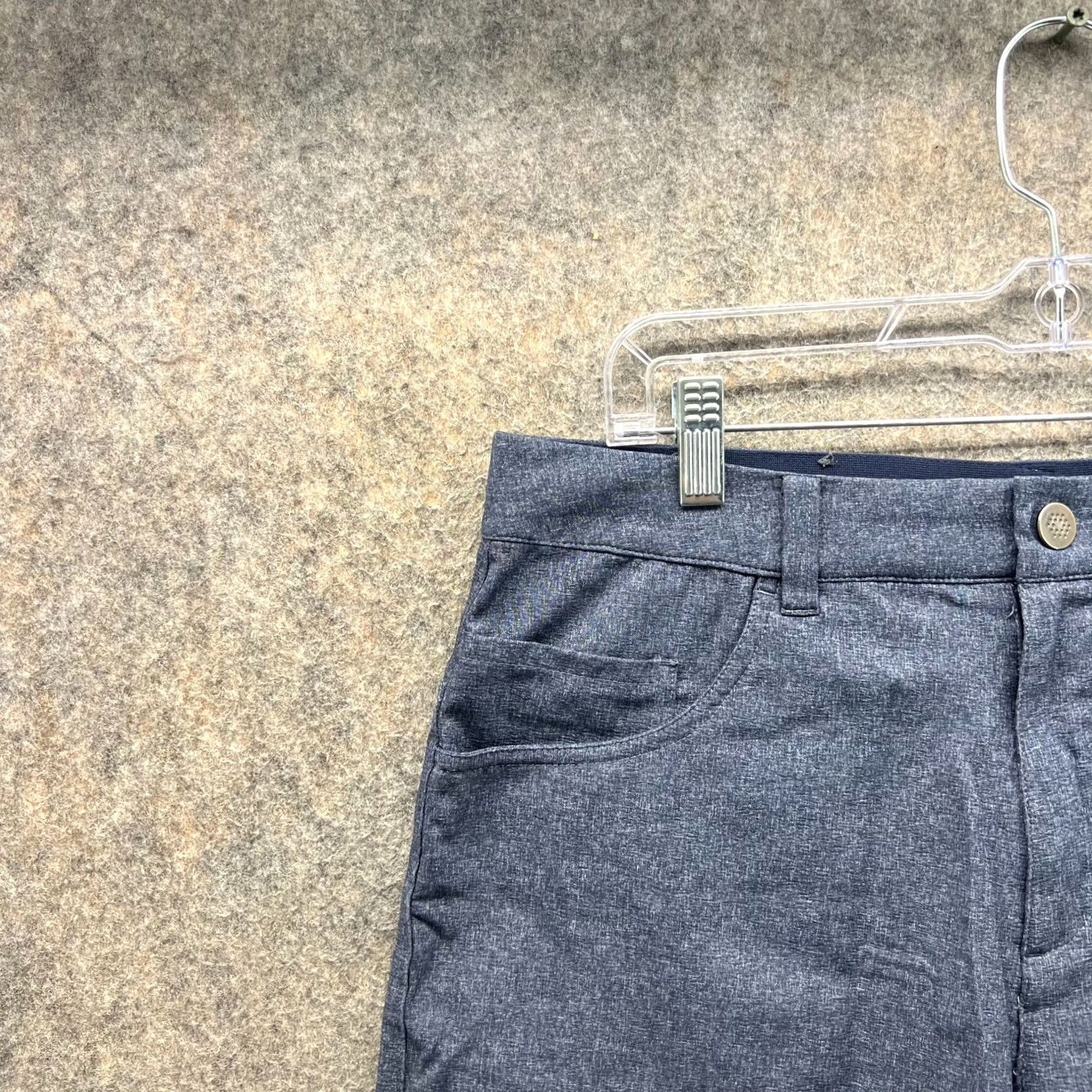 Puma PUMA Shorts Mens 32 Heather Blue Chino Flat Front Golf Stretch Waist Big Seller Casual Mens Regular 32 Blue 90s Golf Not applicable Size US 32 / EU 48 - 7 Thumbnail