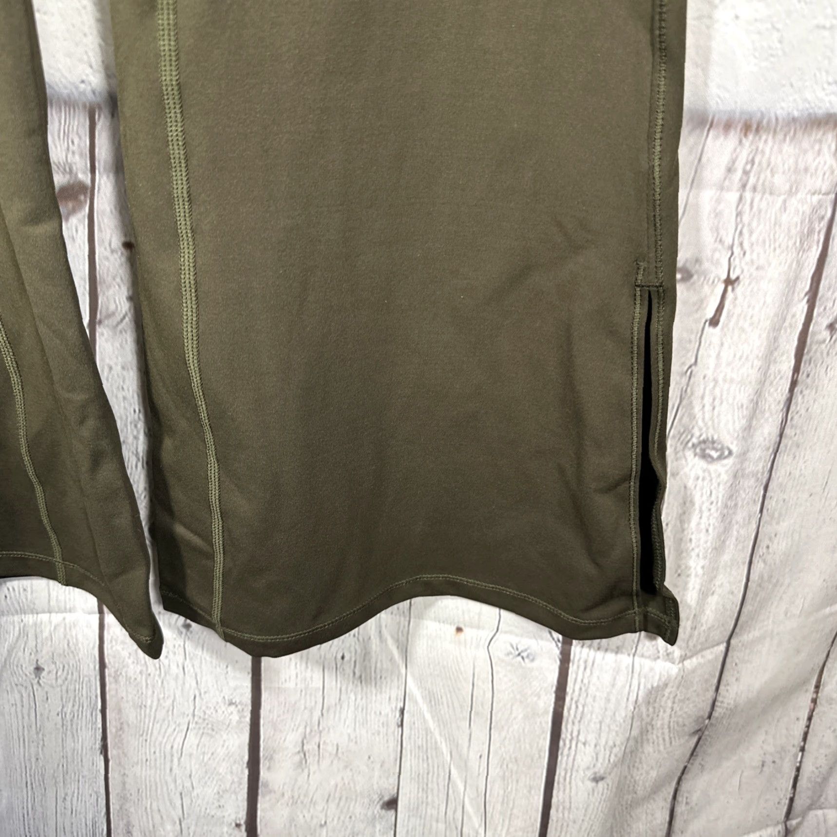 Vintage HALARA High Waisted Flare Wide Leg Pants Buckle Olive Green Women M Green Buckles Pockets Wide Leg Bohemian Preppy Casual Travel Slim / Regular Size 32" / US 10 / IT 46 - 3 Thumbnail