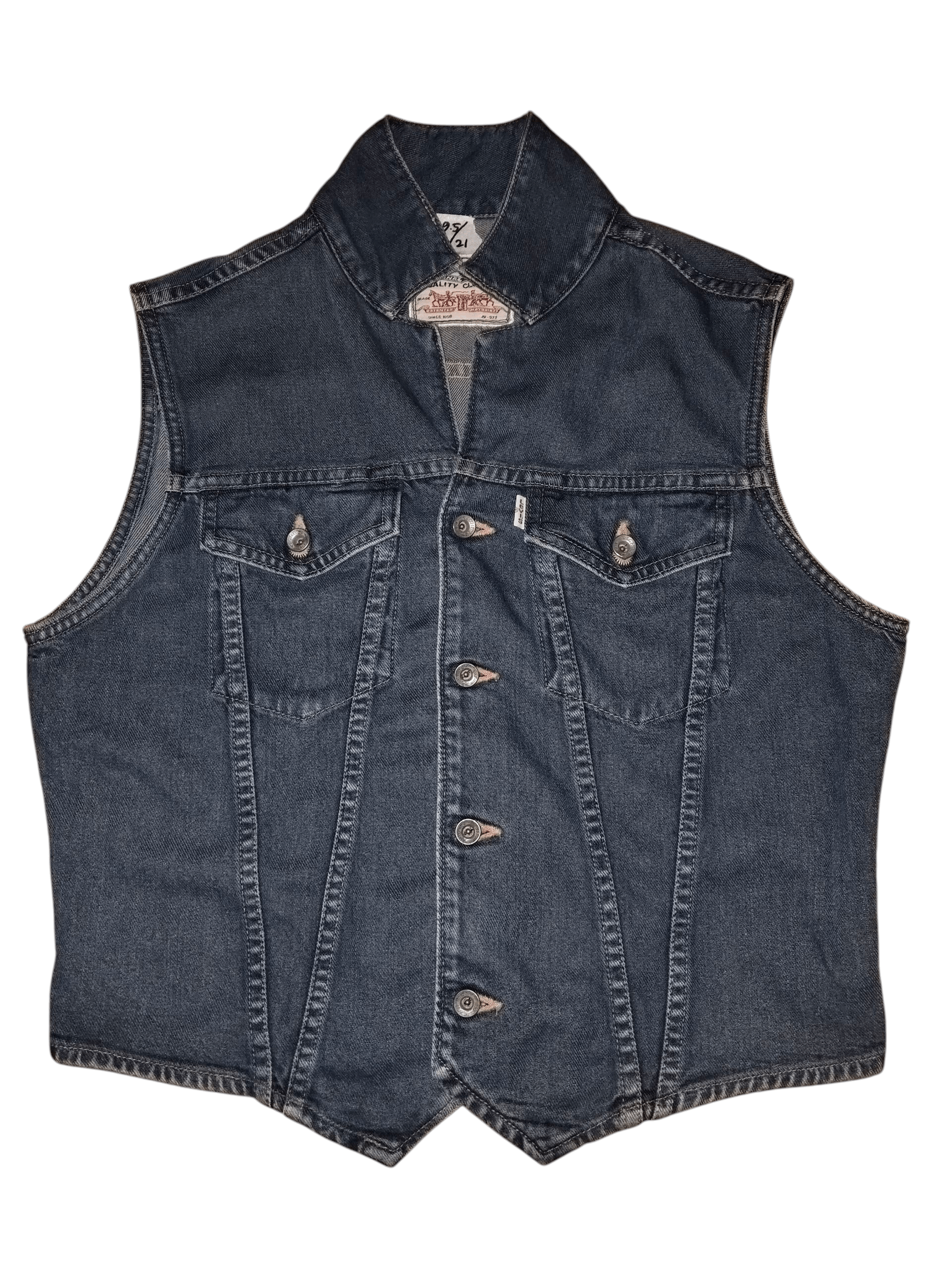 Levi's Levis Strauss Denim Vest Size US M / EU 48-50 / 2 - 1 Thumbnail