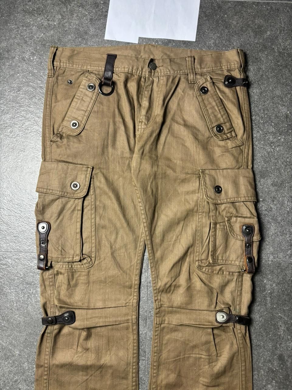 Tornado Mart 2000s Tornado Mart Bondage Bootcut Cargo Pants Size US 34 / EU 50 - 2 Thumbnail