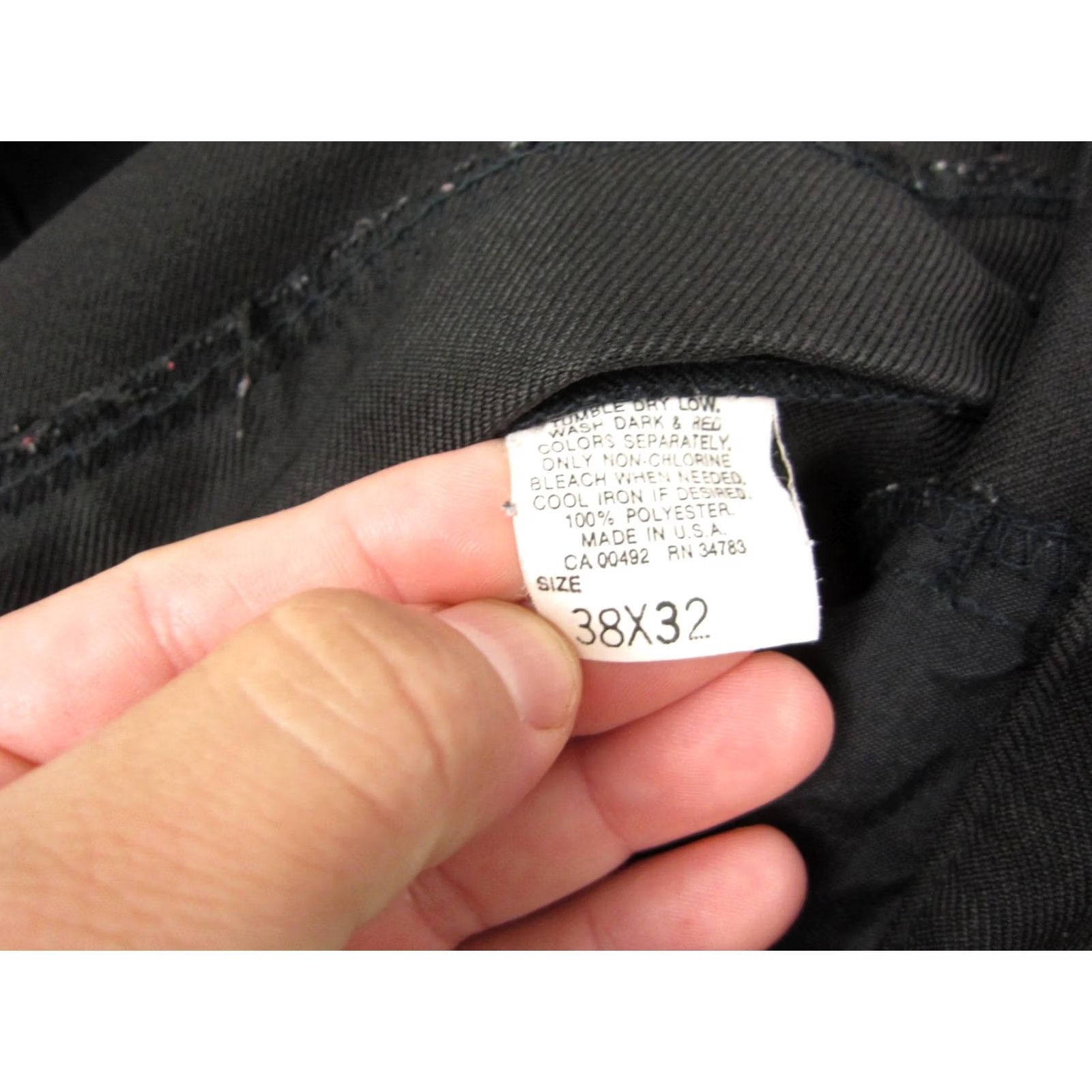 Lee VINTAGE Lee Jeans Mens 38W x 32L Black 80s Straight Adult Pants Disco Leisure Jeans Size US 38 / EU 54 - 6 Thumbnail