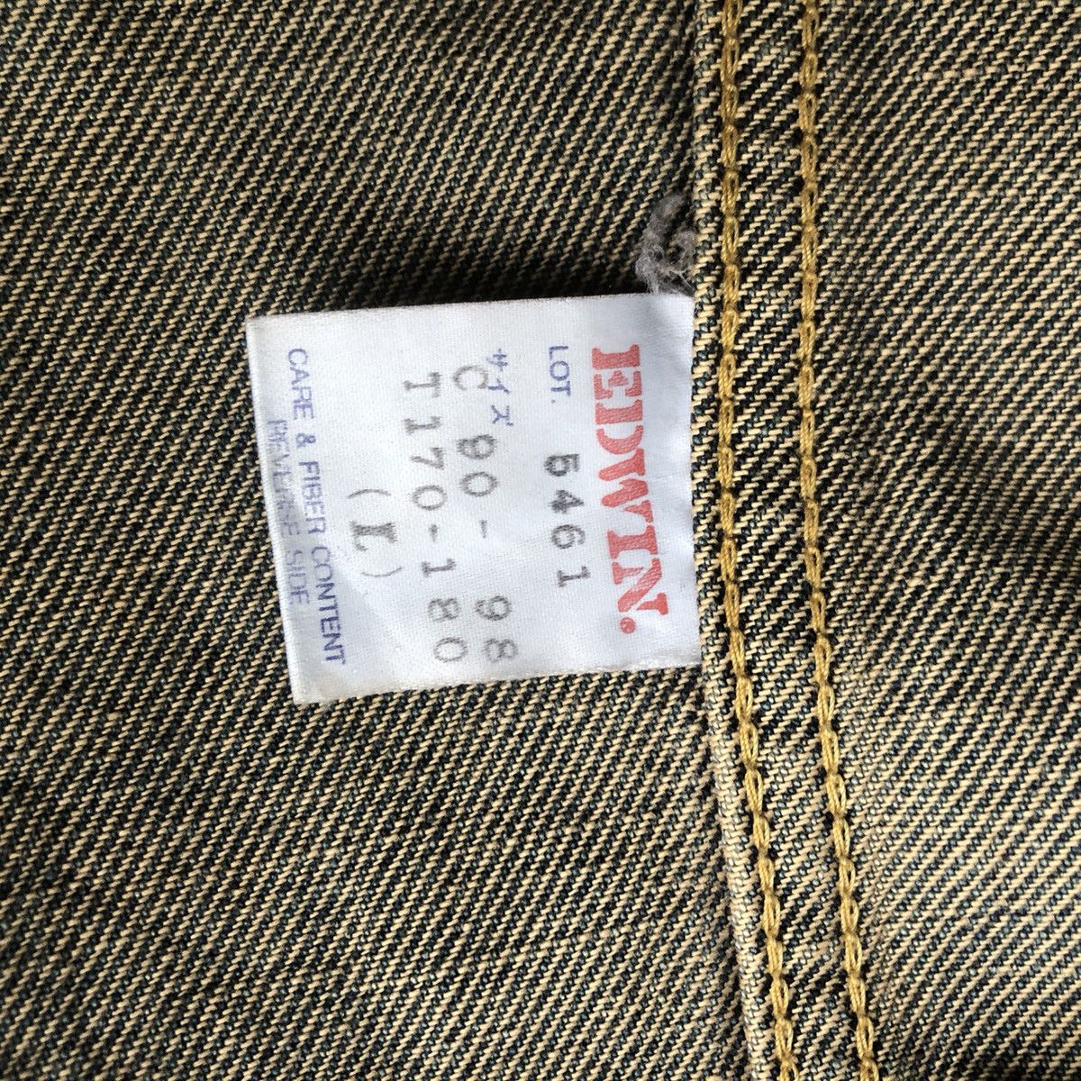 Edwin × Japanese Brand 90’ Edwin 100% Cotton Sanforized Denim Jacket Size US L / EU 52-54 / 3 - 11 Thumbnail